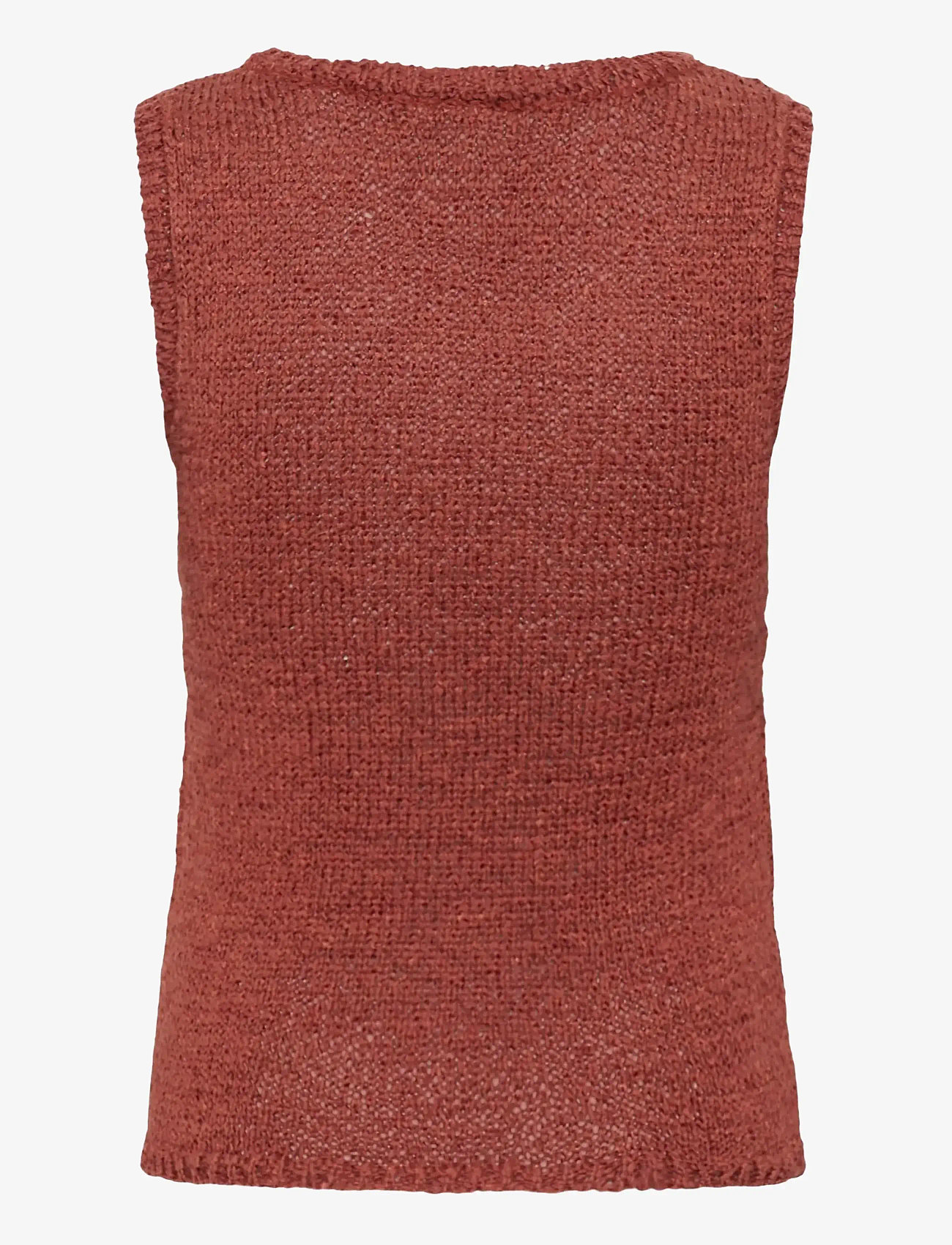 Kaffe - KAsilivia Top - strikveste - henna - 2