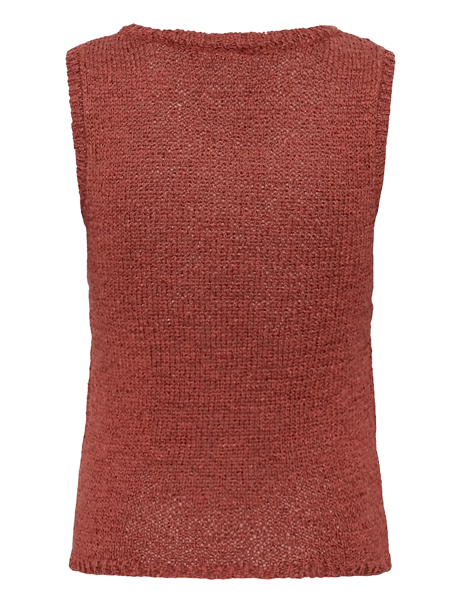 Kaffe - KAsilivia Top - strickwesten - henna - 2