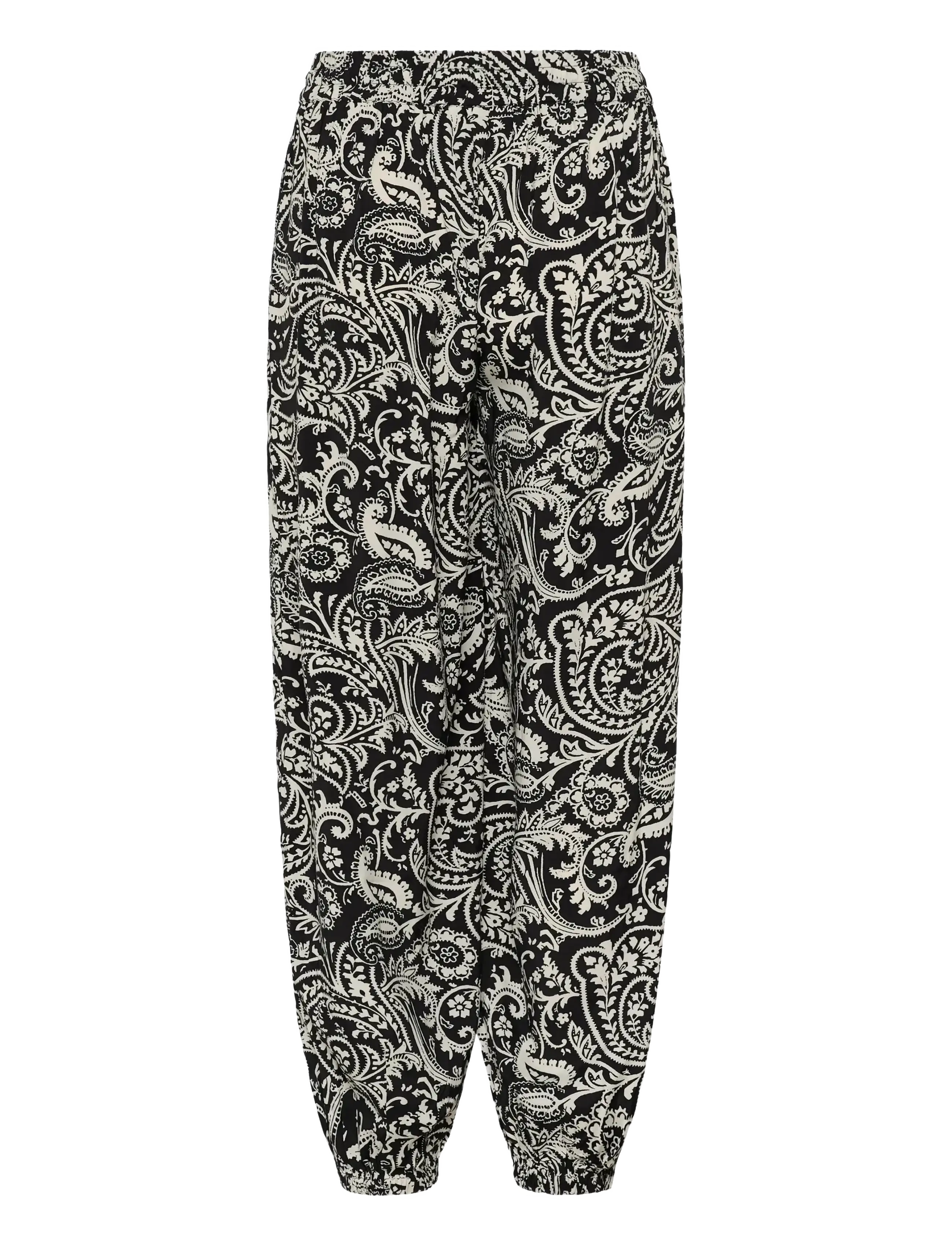 Kaffe - KAbella Pants - hosen - black chalk paisley - 2
