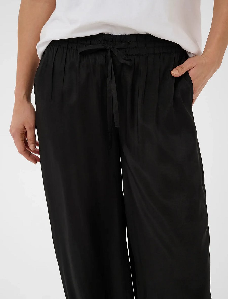 Kaffe - KAbella Pants - barrelbyxor - black deep - 5