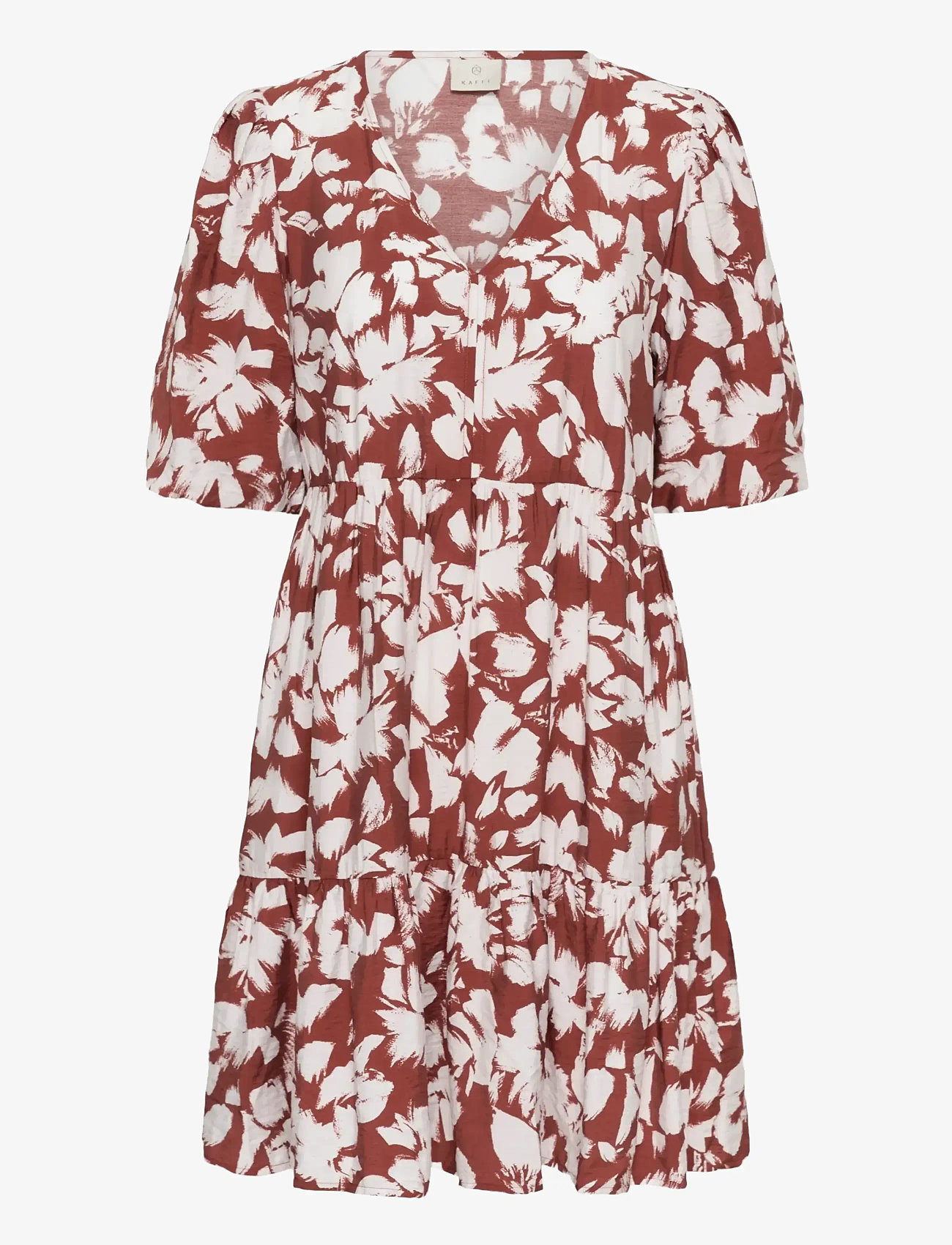 Kaffe - KAevie Dress - sommerkjoler - henna chalk flower - 1