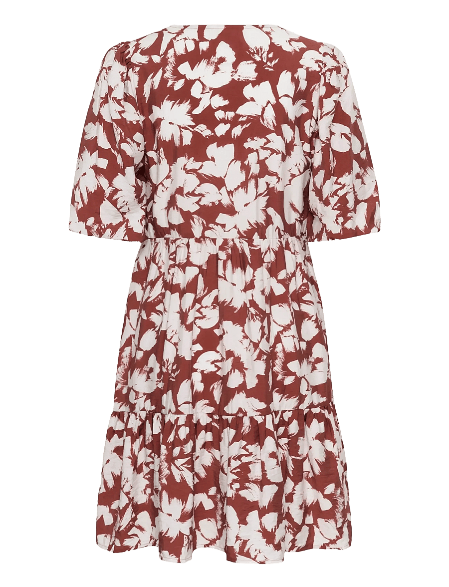 Kaffe - KAevie Dress - summer dresses - henna chalk flower - 2