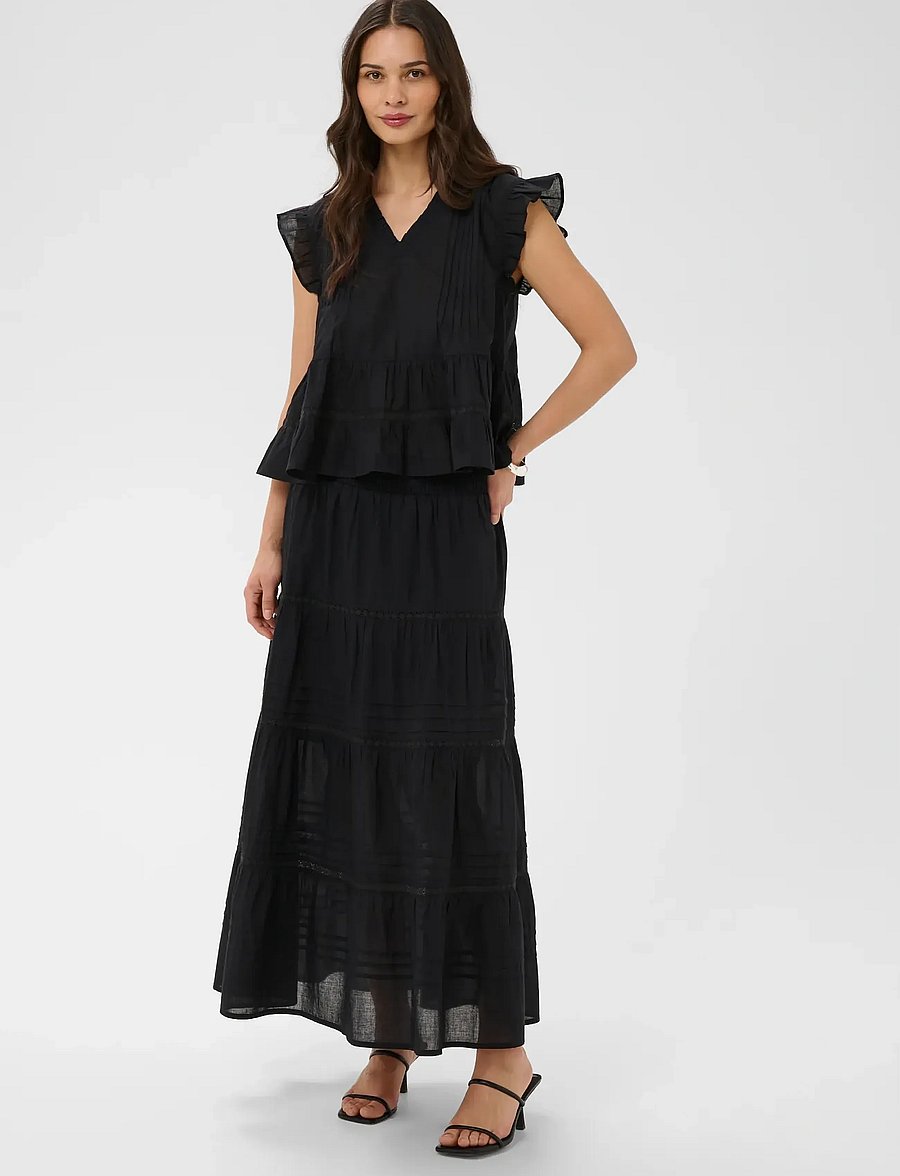 Kaffe - KAvalerie Top - kurzärmelige blusen - black deep - 3