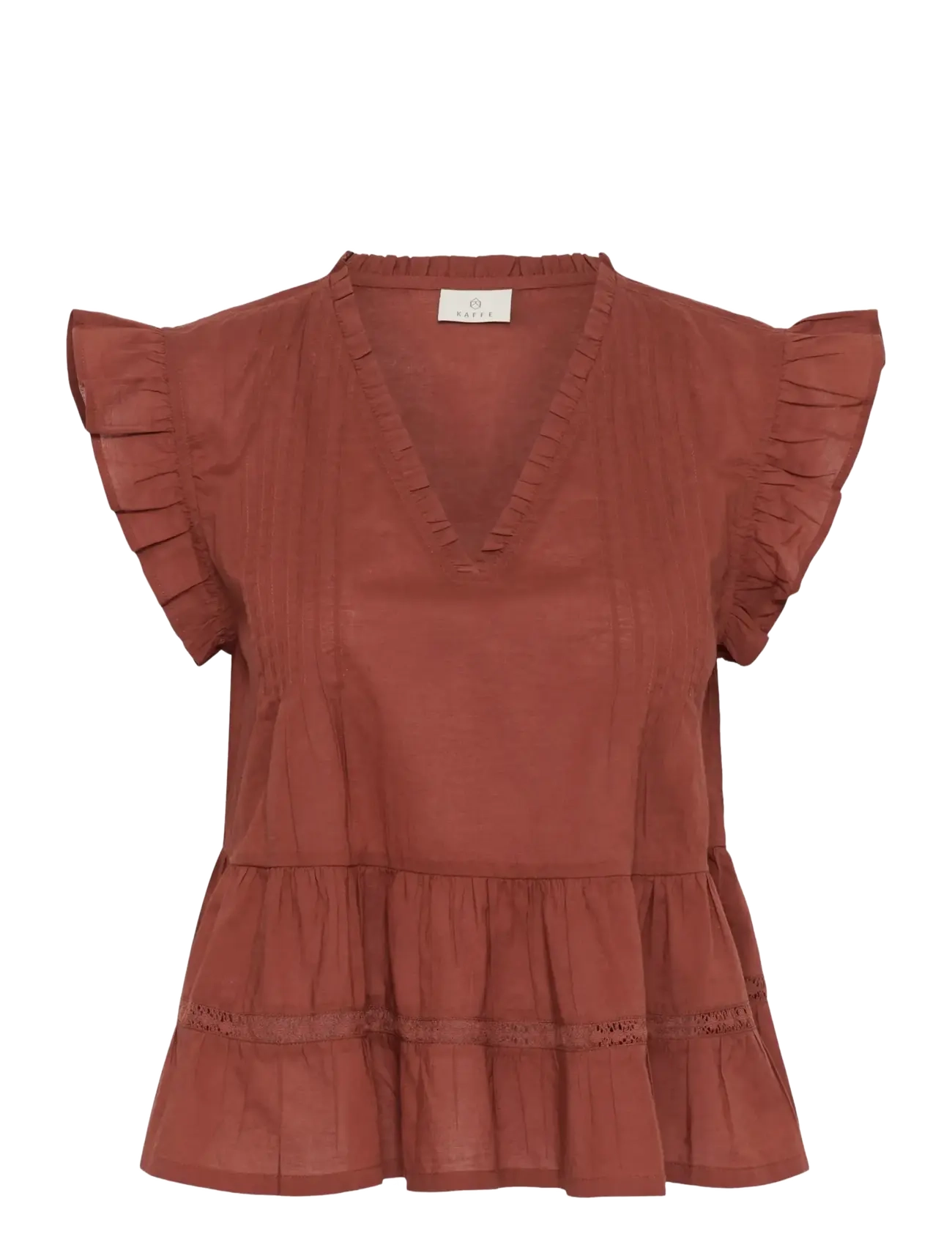 Kaffe KAvalerie Top - Tøj - HENNA / brown