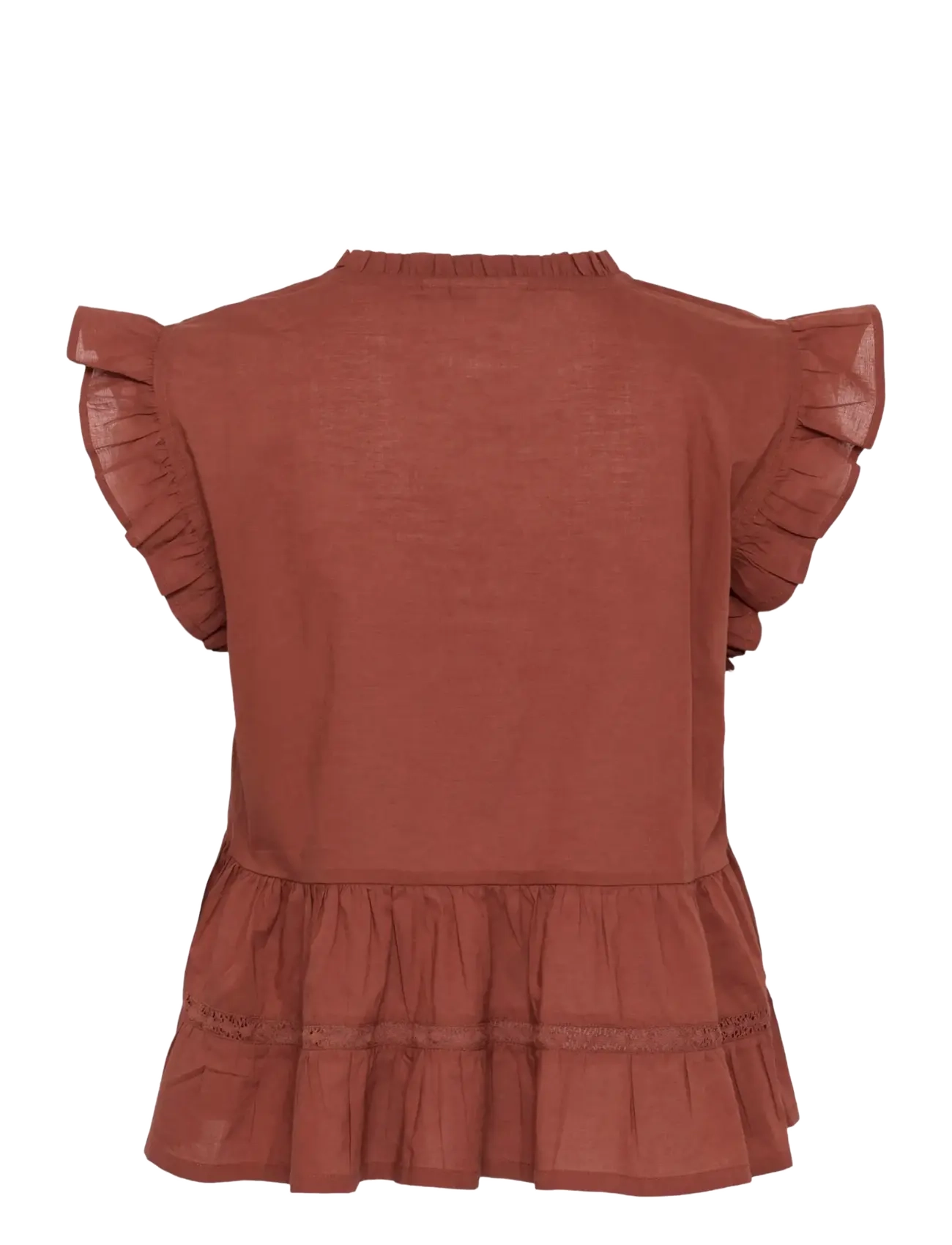Kaffe - KAvalerie Top - kortærmede bluser - henna - 2