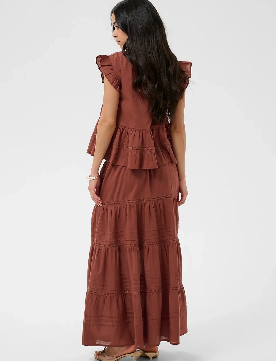 Kaffe - KAvalerie Top - kurzärmelige blusen - henna - 4