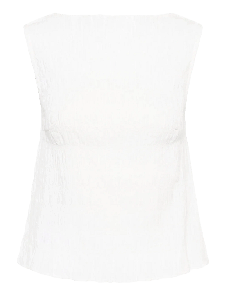 Kaffe - KAbethany Smock Top - Ärmellose tops - chalk - 1