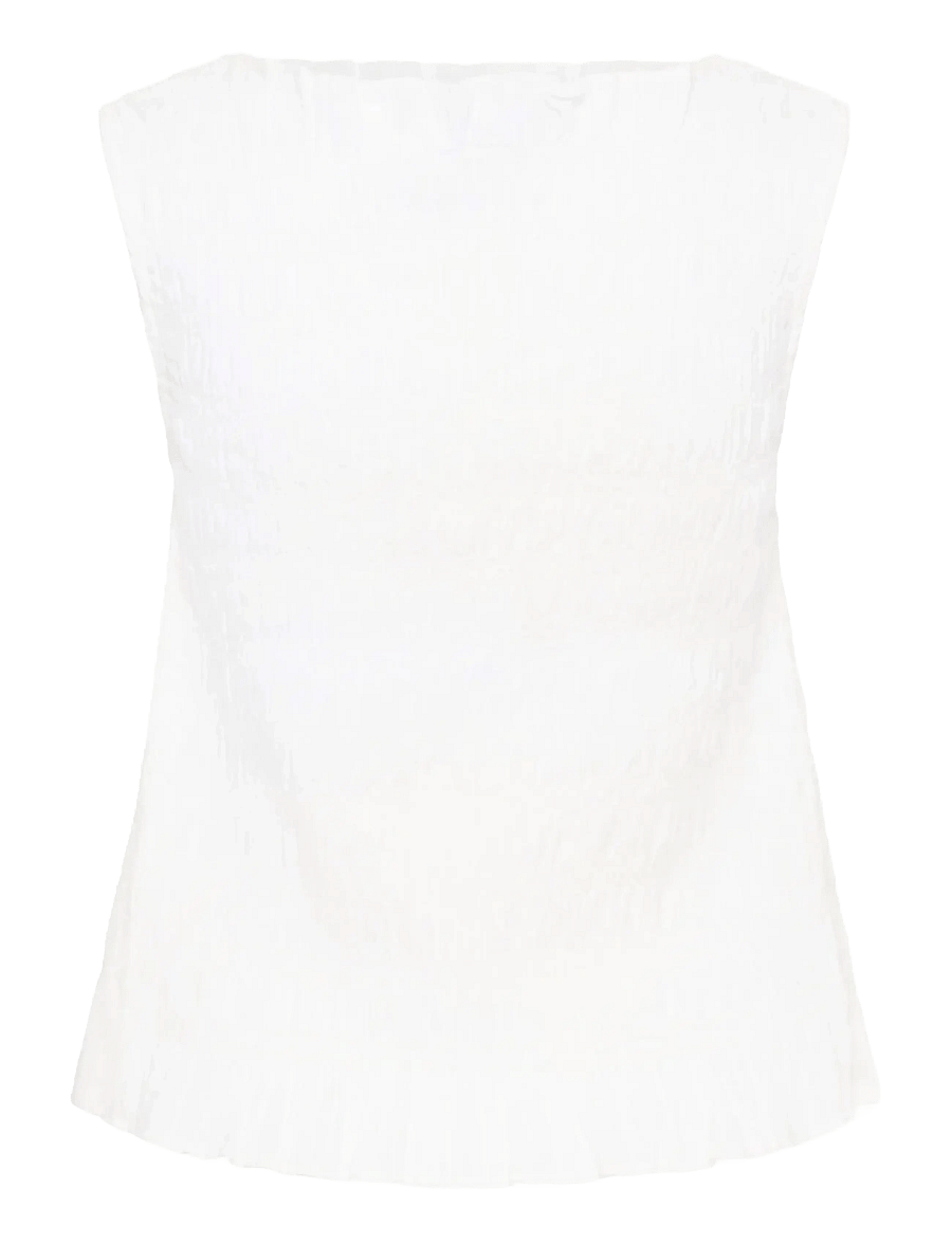 Kaffe - KAbethany Smock Top - Ärmellose tops - chalk - 2