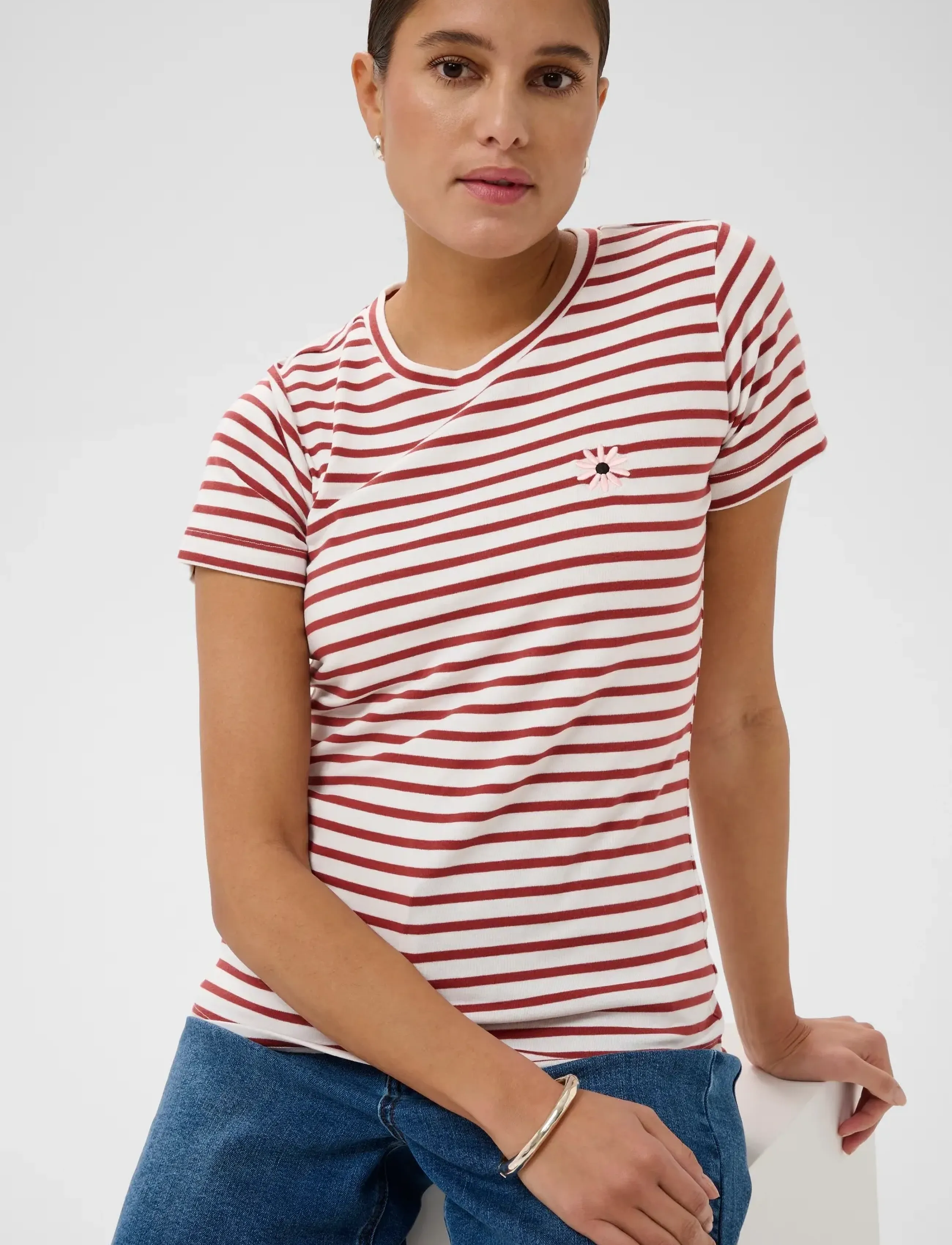 Kaffe Kaliddy Flower T-Shirt dam – bild 5