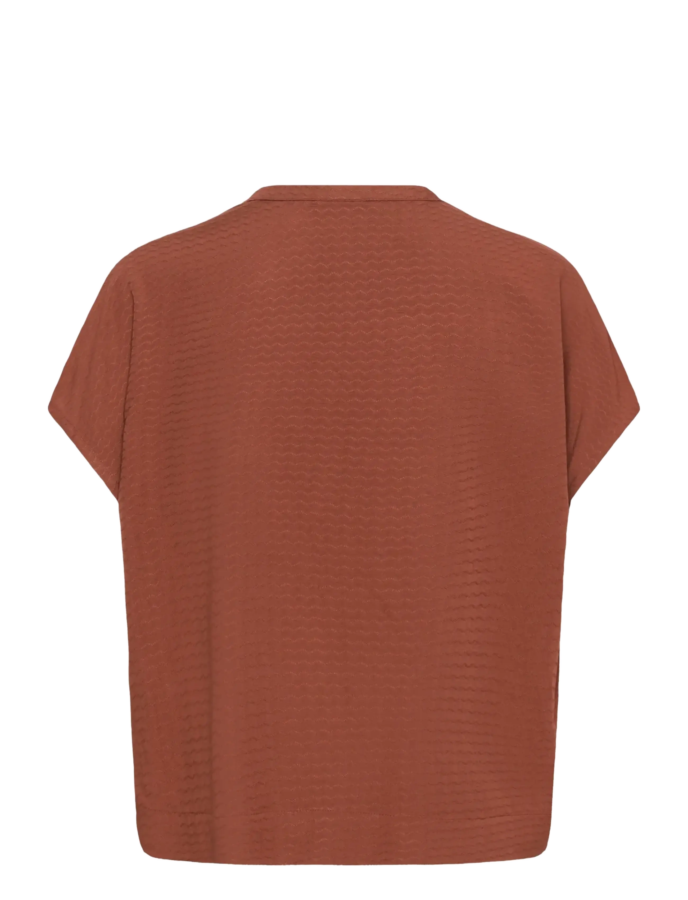 Kaffe - KAgina Blouse - short-sleeved blouses - henna - 2