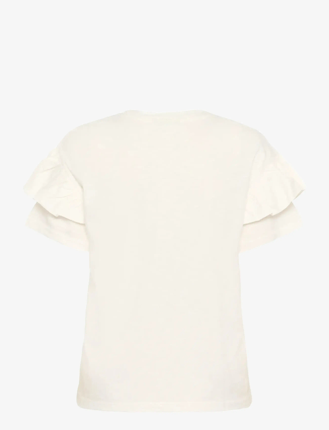 Kaffe - KAerin Flounce T-Shirt - t-shirts - chalk - 2