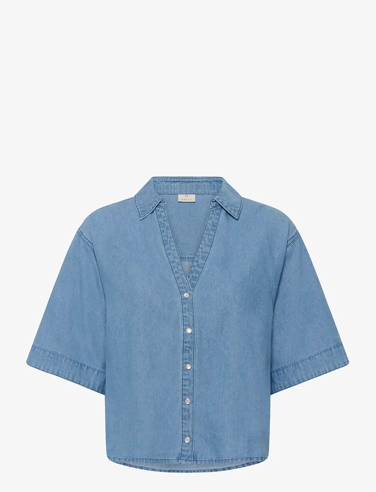 Kaffe - KAjade Denim Shirt - denimskjorter - medium blue chambray - 1