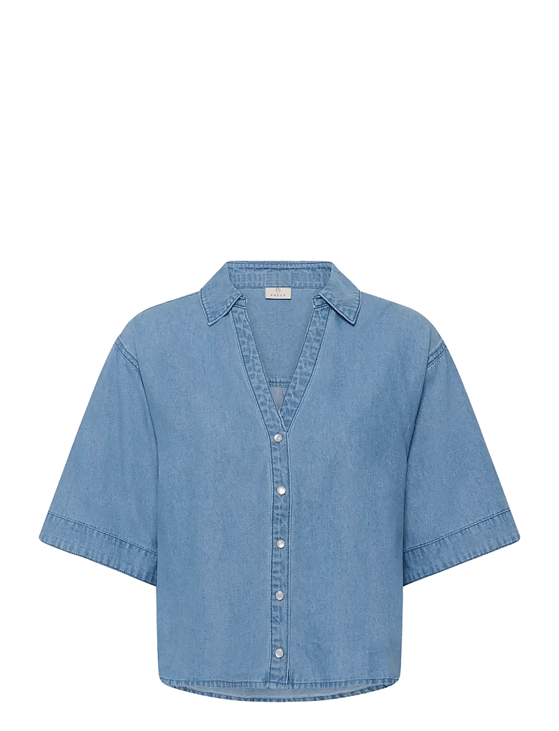 Kaffe - KAjade Denim Shirt - denimskjorter - medium blue chambray - 1