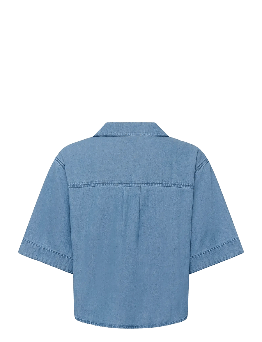 Kaffe - KAjade Denim Shirt - denimskjorter - medium blue chambray - 2