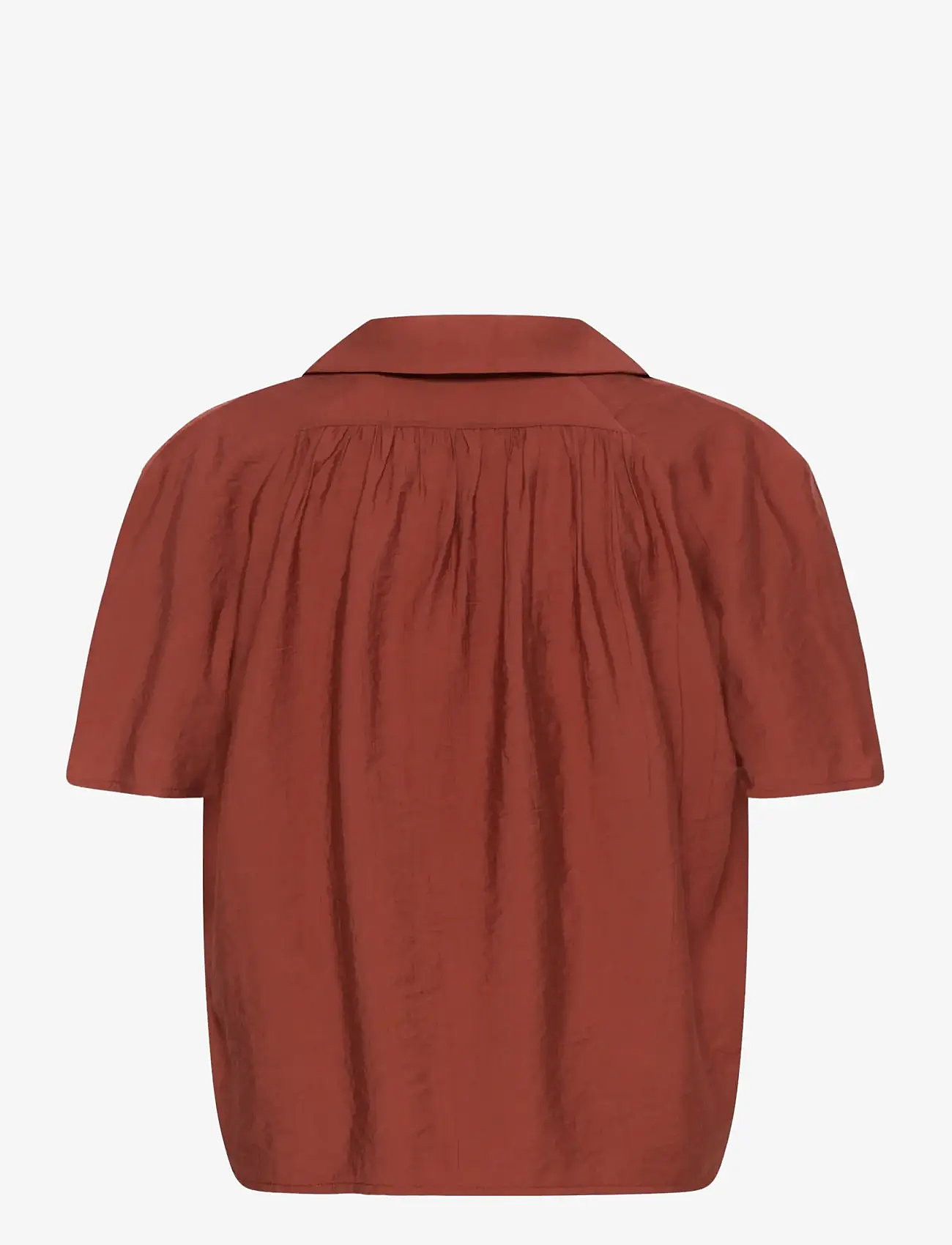 Kaffe - KAemily Blouse - kurzämlige blusen - henna - 2
