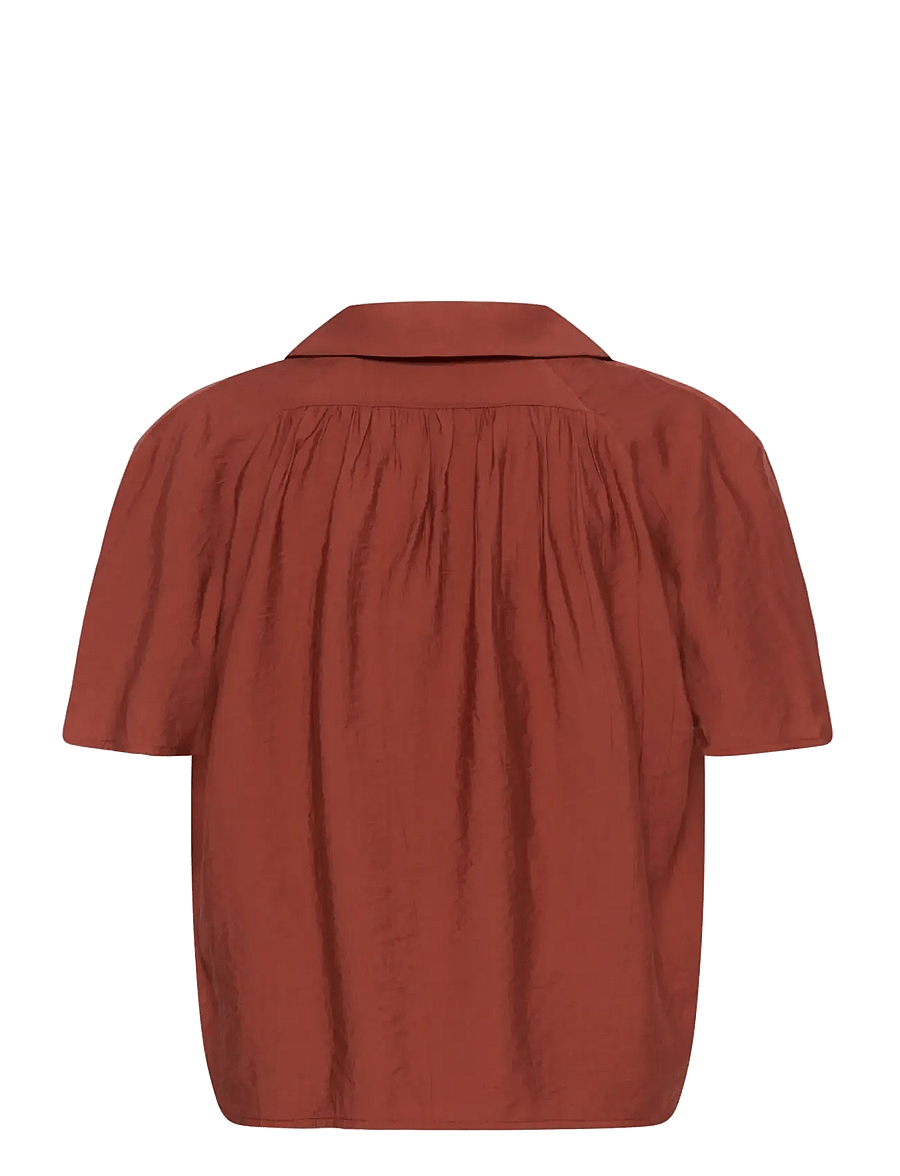 Kaffe - KAemily Blouse - short-sleeved blouses - henna - 2