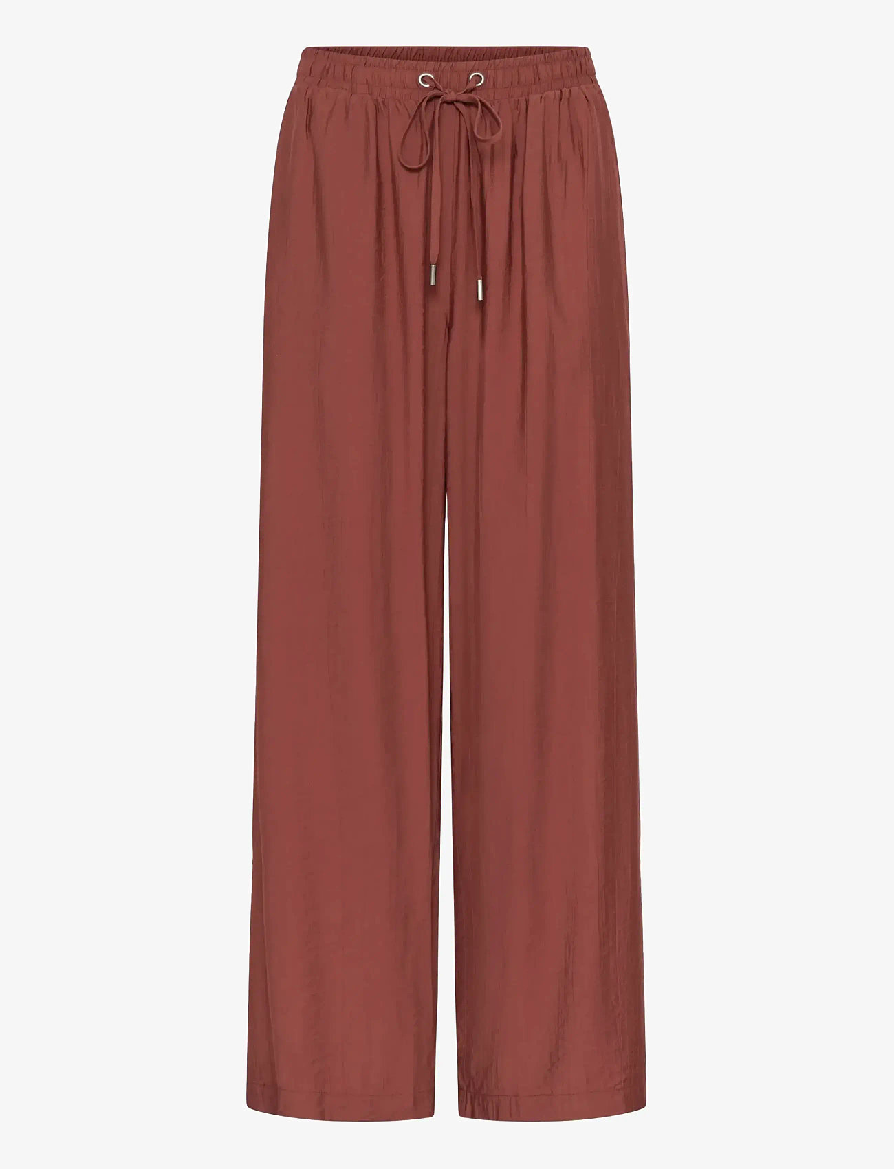 Kaffe - KAemily Wide Pants - bukser med brede ben - henna - 1