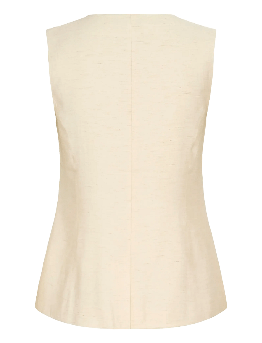 Kaffe - KAannetta Waist Coat - kevadjoped - feather gray melange - 2