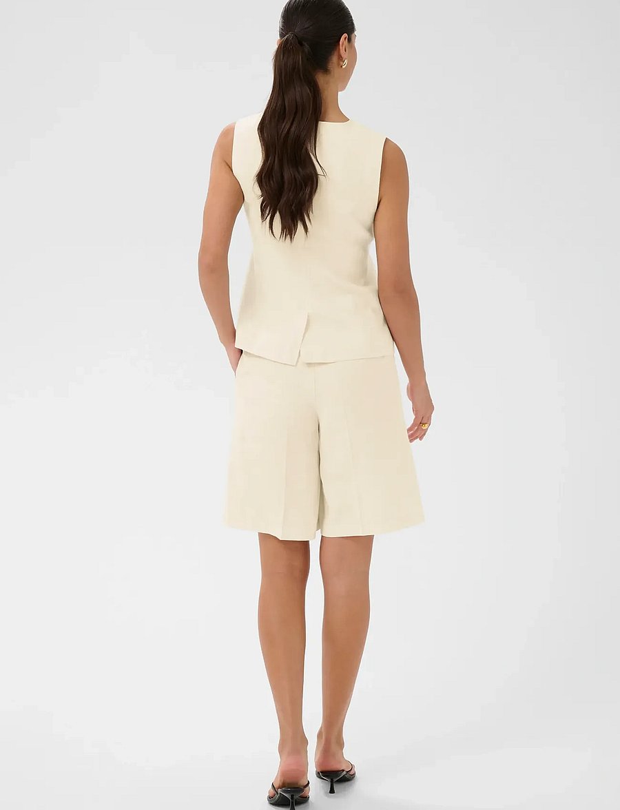 Kaffe - KAannetta Waist Coat - kevadjoped - feather gray melange - 4