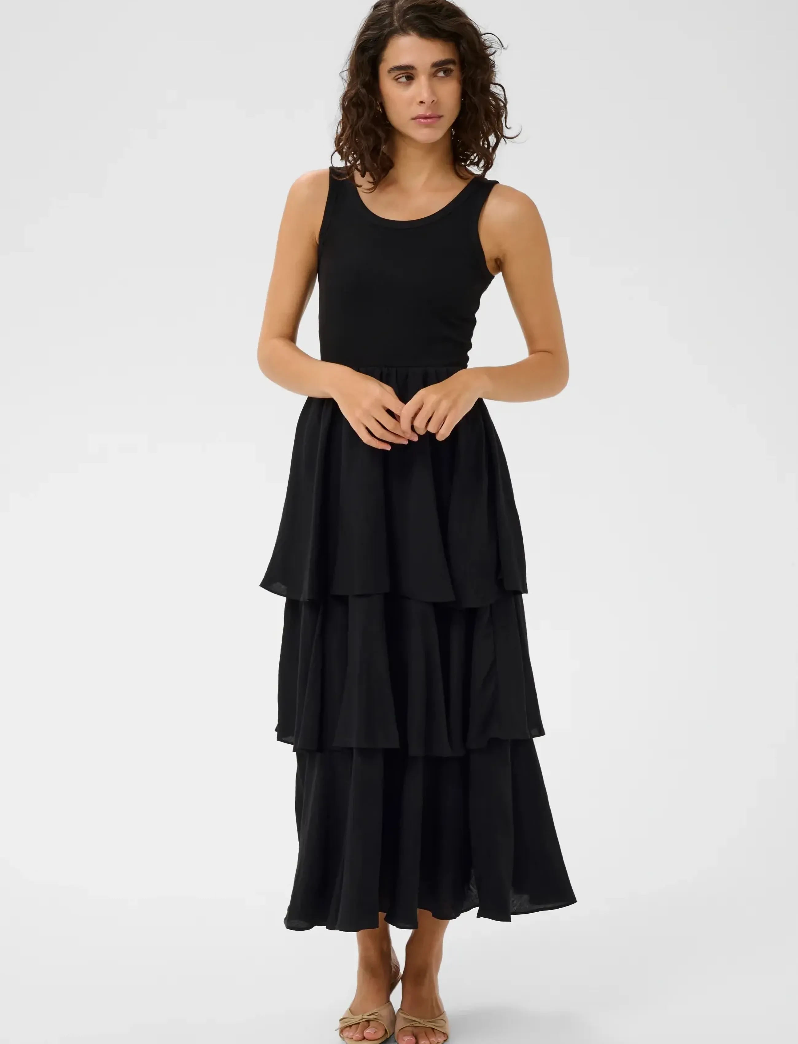 Kaffe Kaerika Dress, XL, Dresses, Schwarz - Evening Frauen