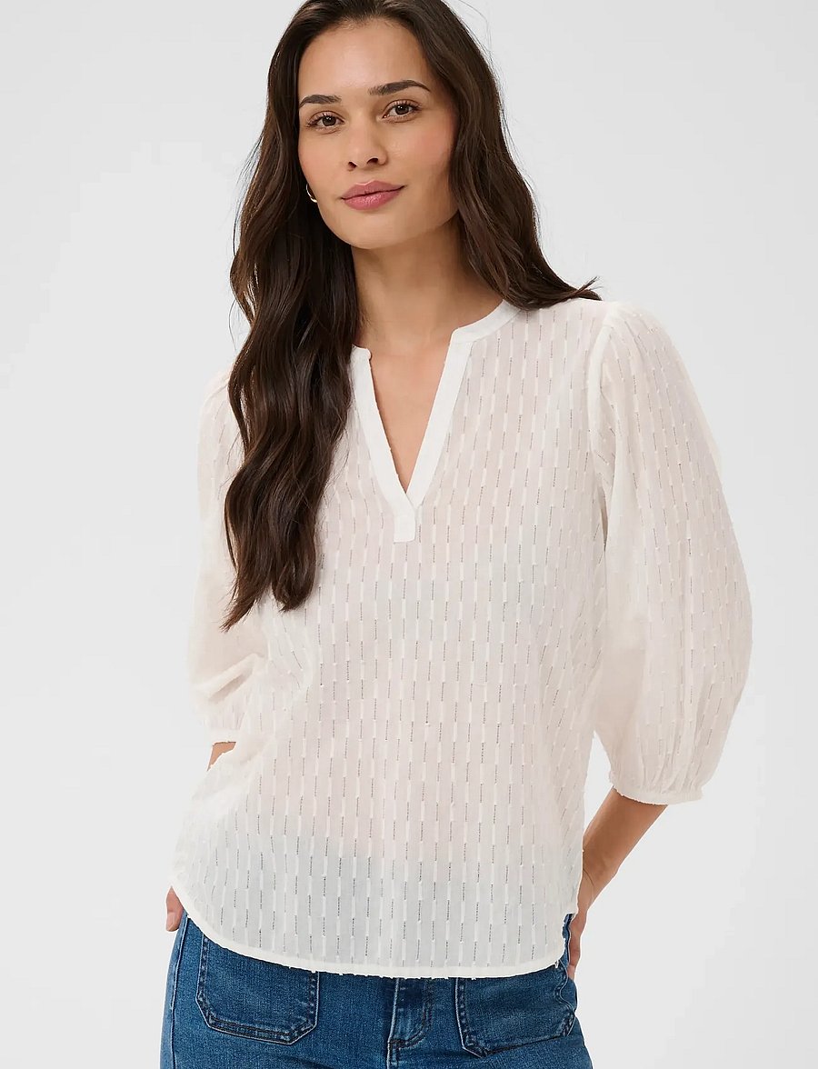 Kaffe - KAbea Blouse - langærmede bluser - chalk - 0
