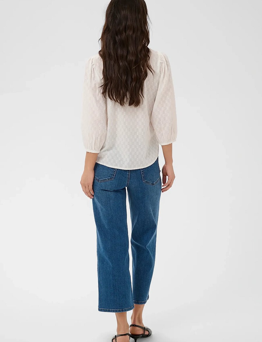 Kaffe - KAbea Blouse - langærmede bluser - chalk - 4