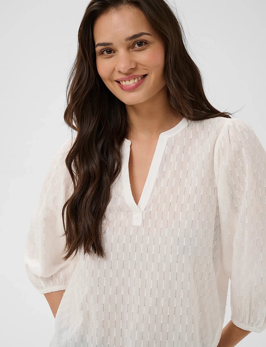 Kaffe - KAbea Blouse - langærmede bluser - chalk - 5