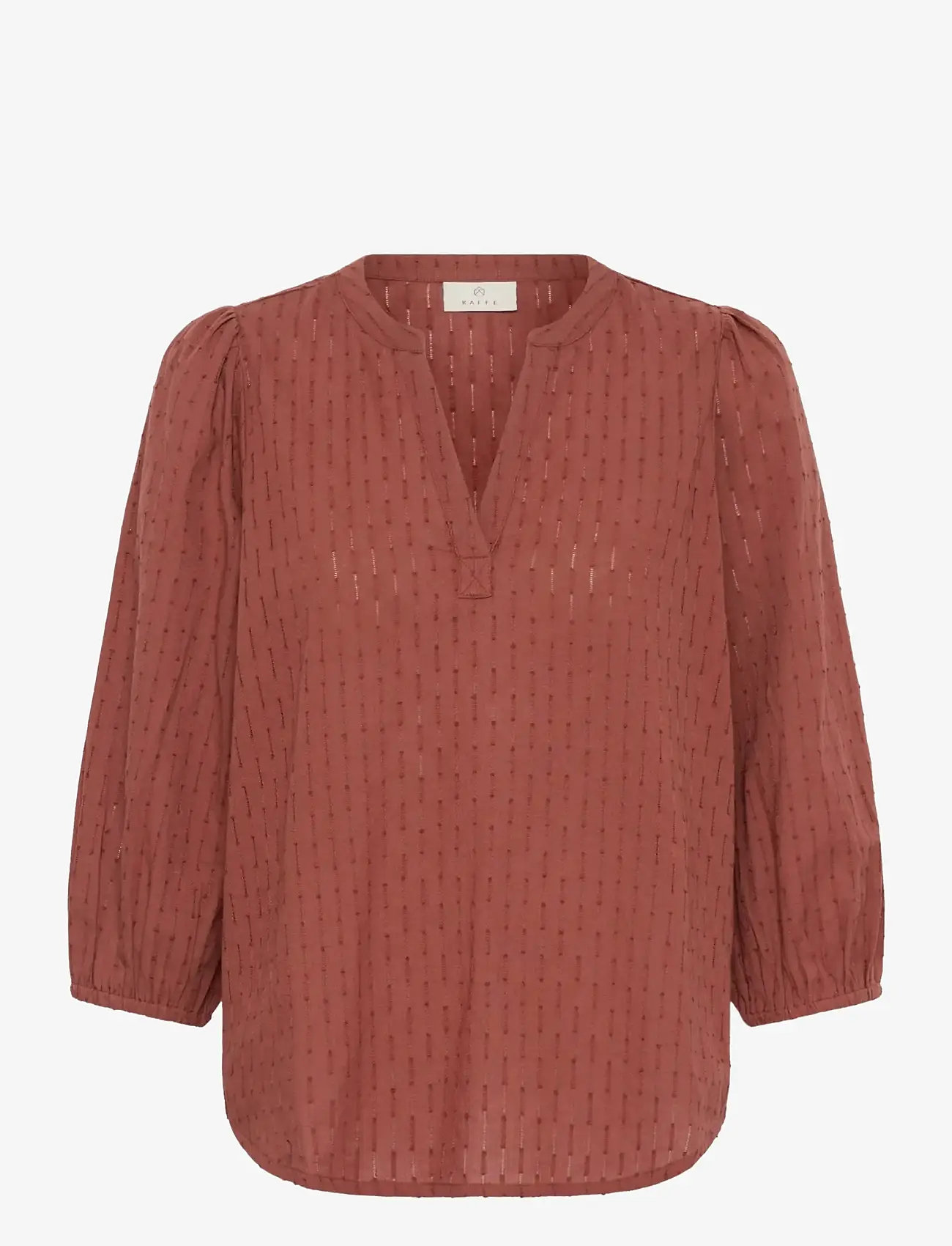 Kaffe - KAbea Blouse - langærmede bluser - henna - 1