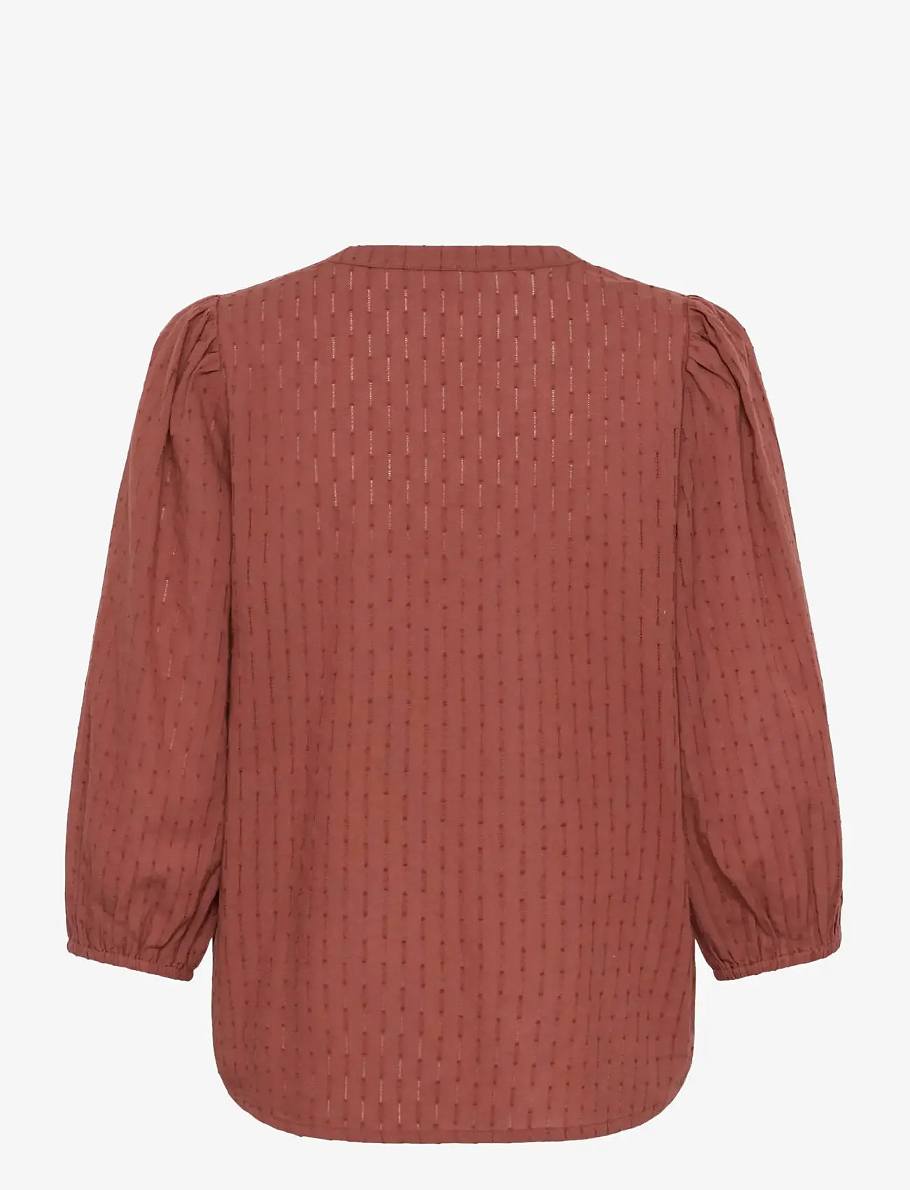Kaffe - KAbea Blouse - langærmede bluser - henna - 2