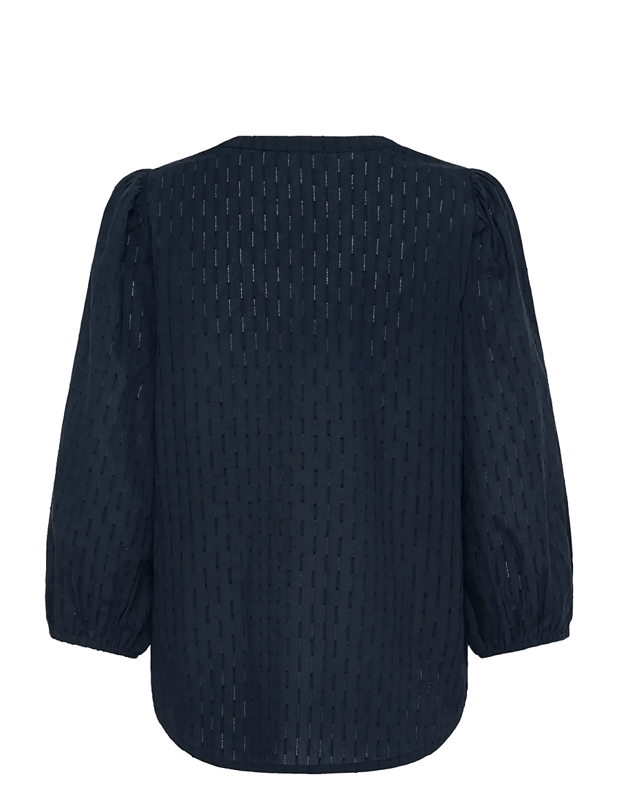 Kaffe - KAbea Blouse - långärmade blusar - midnight marine - 2