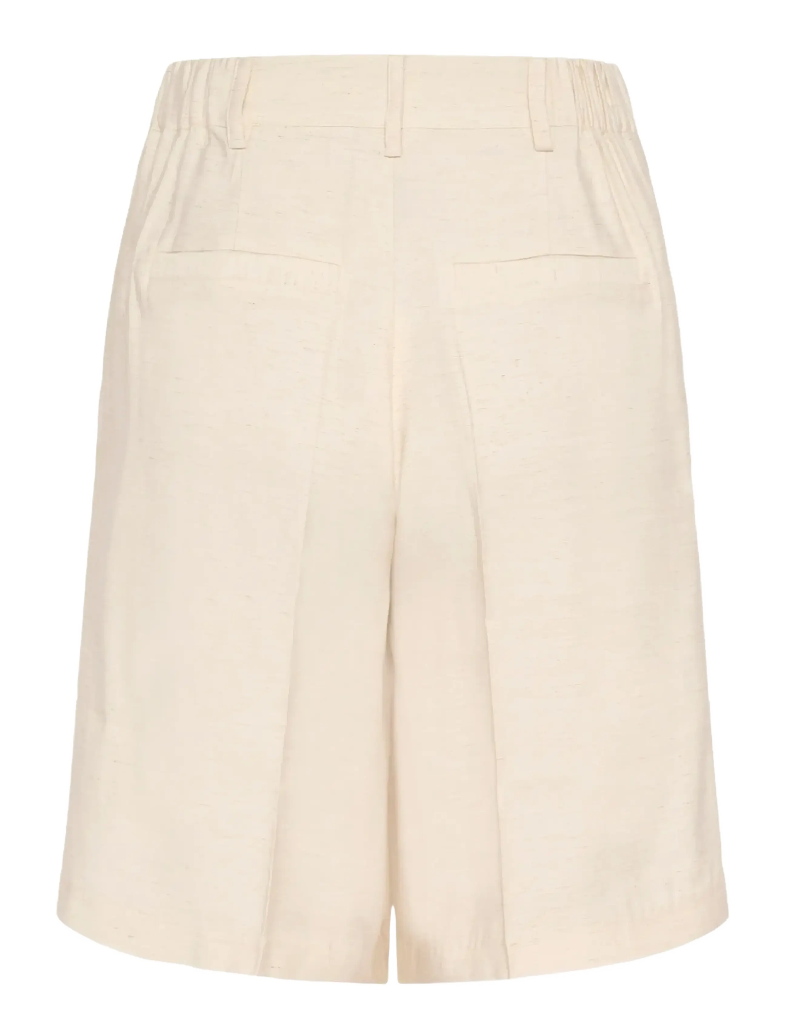 Kaffe - KAannetta HW Shorts - linen shorts - feather gray melange - 2