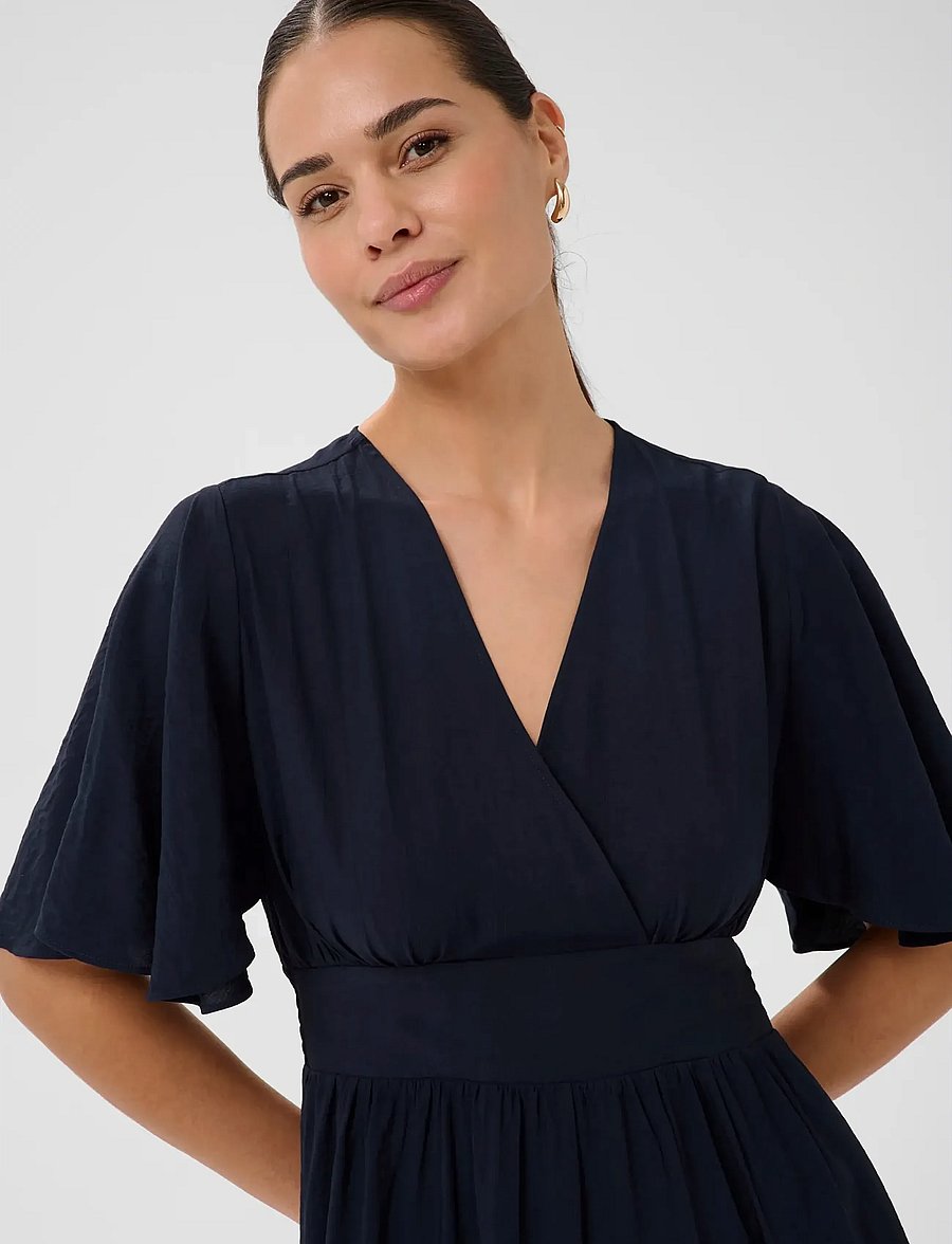 Kaffe - KAsirena Long Dress - summer dresses - midnight marine - 4