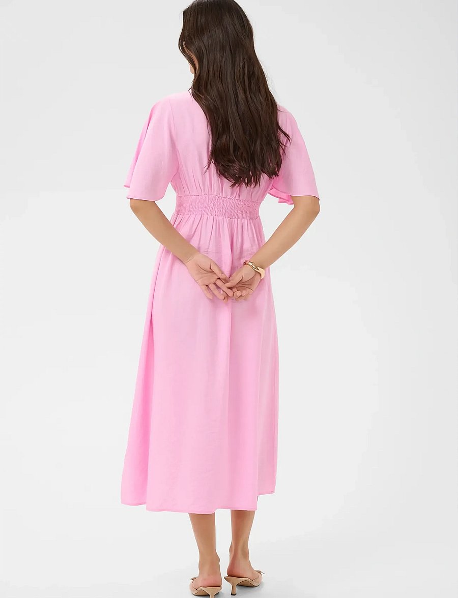 Kaffe - KAsirena Long Dress - summer dresses - pink frosting - 3