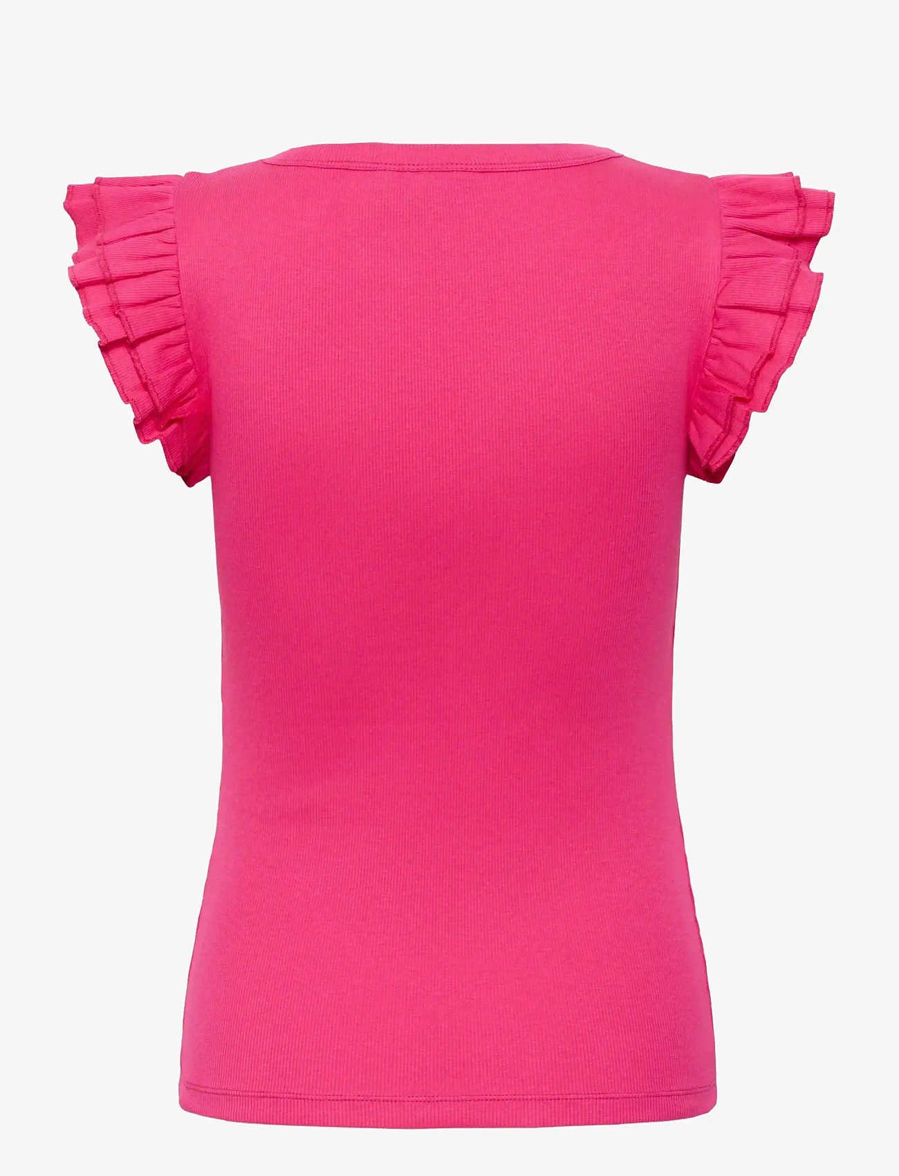 Kaffe - KAcarna Flounce Top - t-särgid - beetroot purple - 2