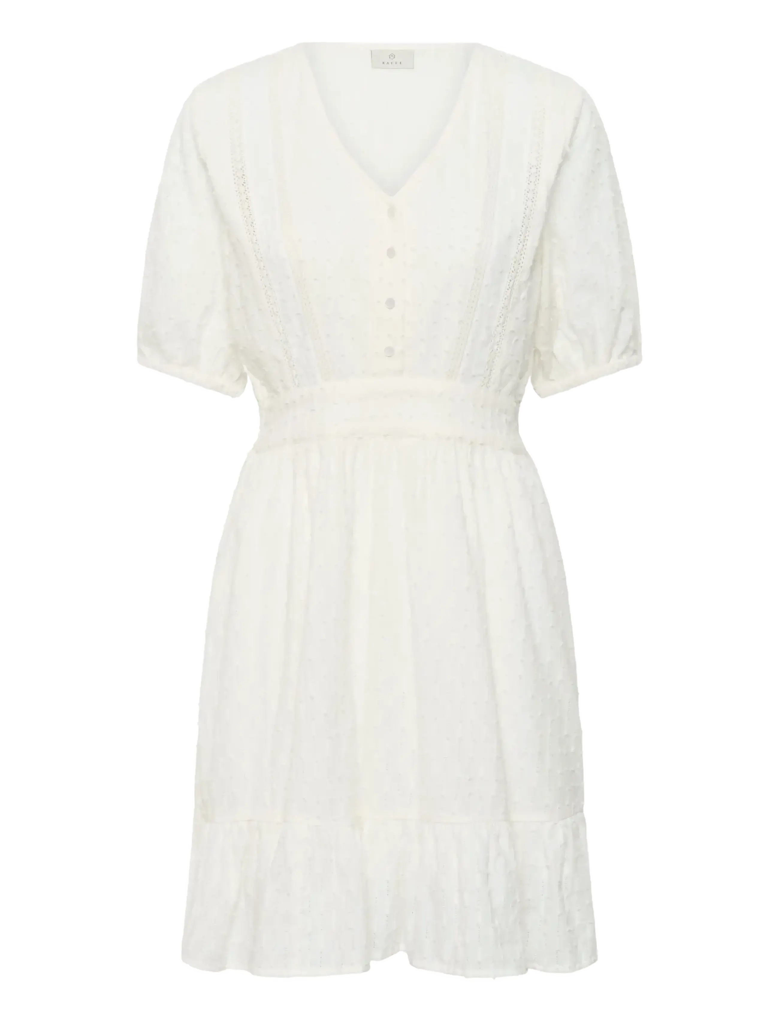 KAFFE Kabea Kleid Weiß - 40 - Damen