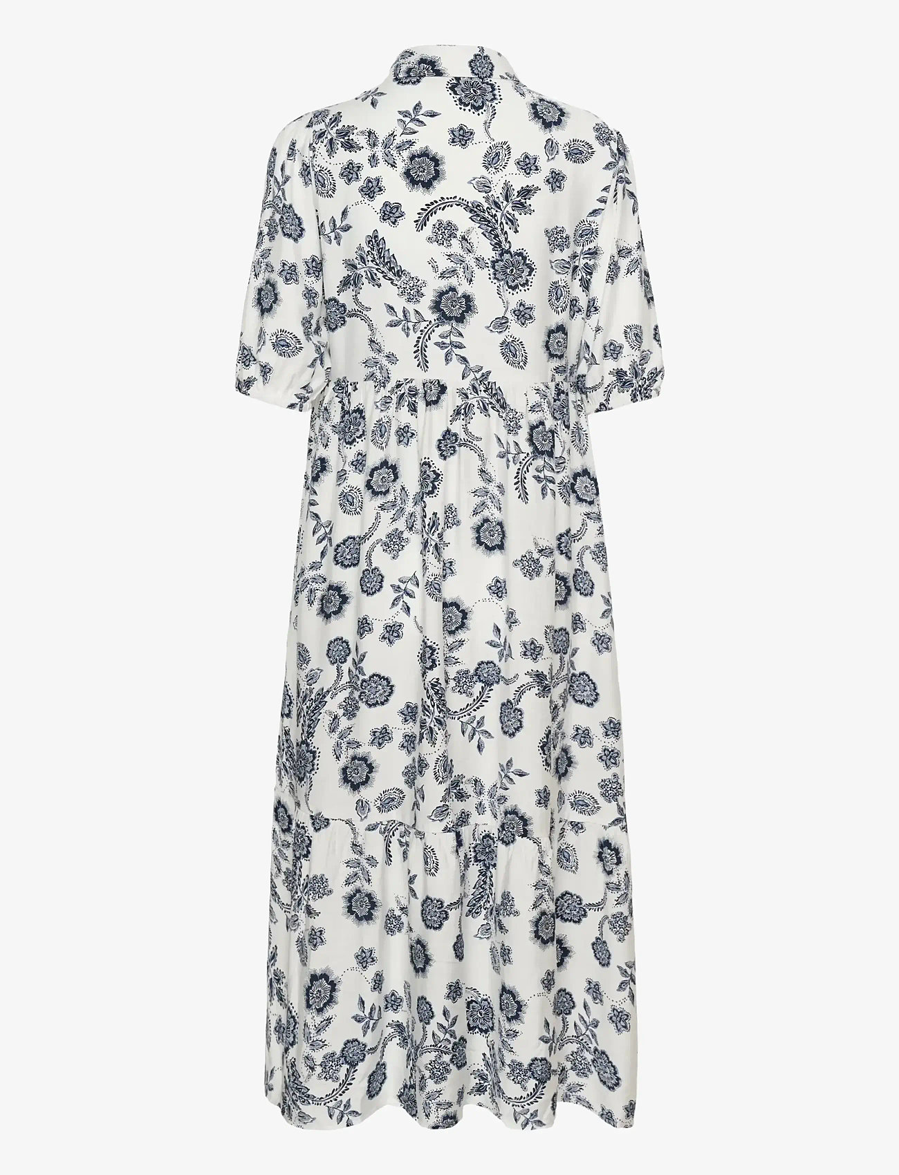 Kaffe - KAamina Long Dress - summer dresses - chalk midnight flower - 2