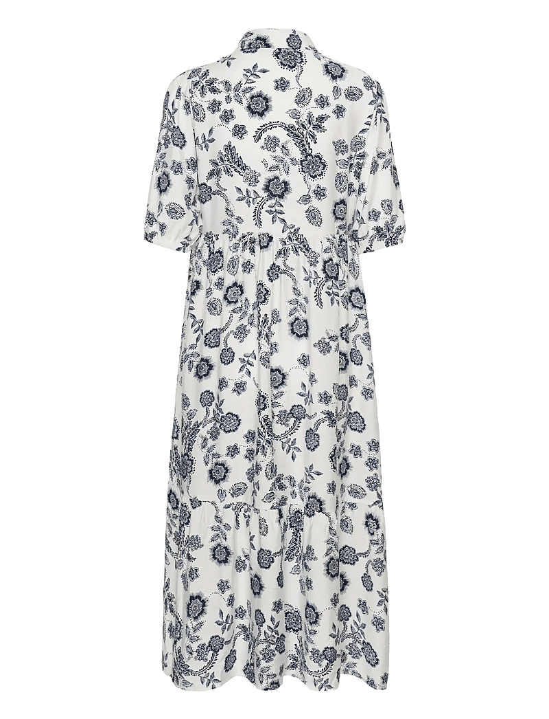 Kaffe - KAamina Long Dress - summer dresses - chalk midnight flower - 2