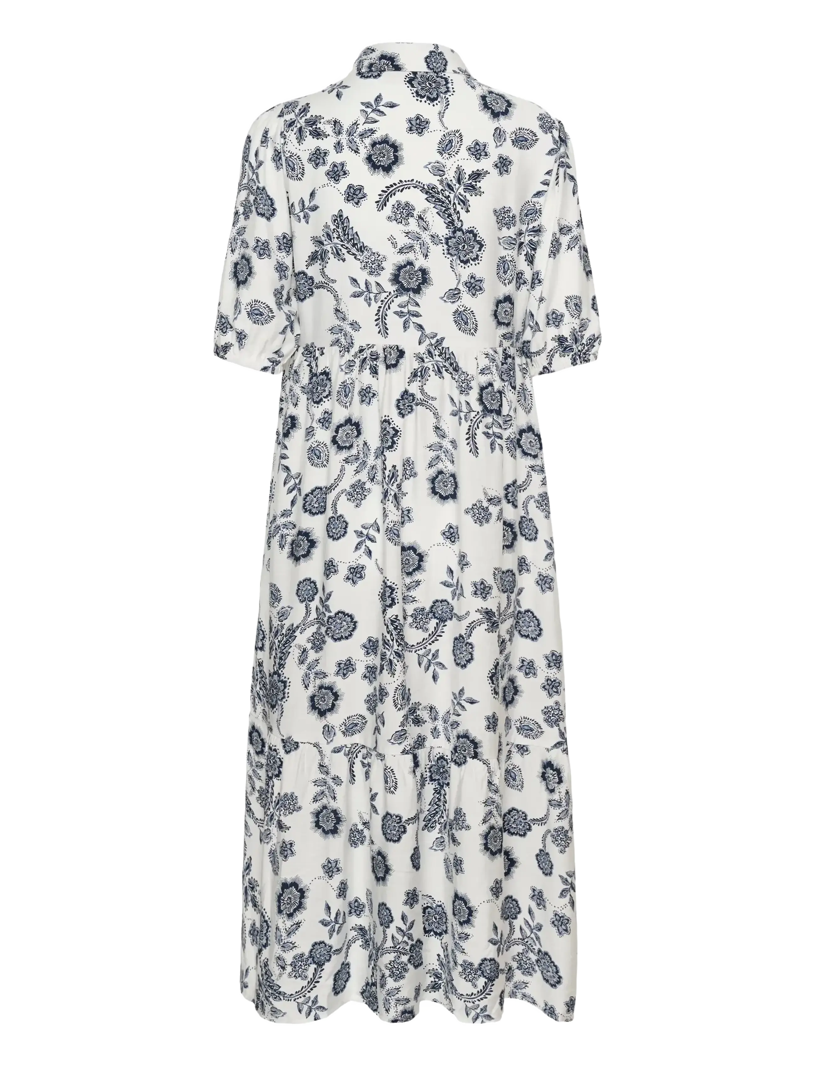 Kaffe - KAamina Long Dress - sommarklänningar - chalk midnight flower - 2