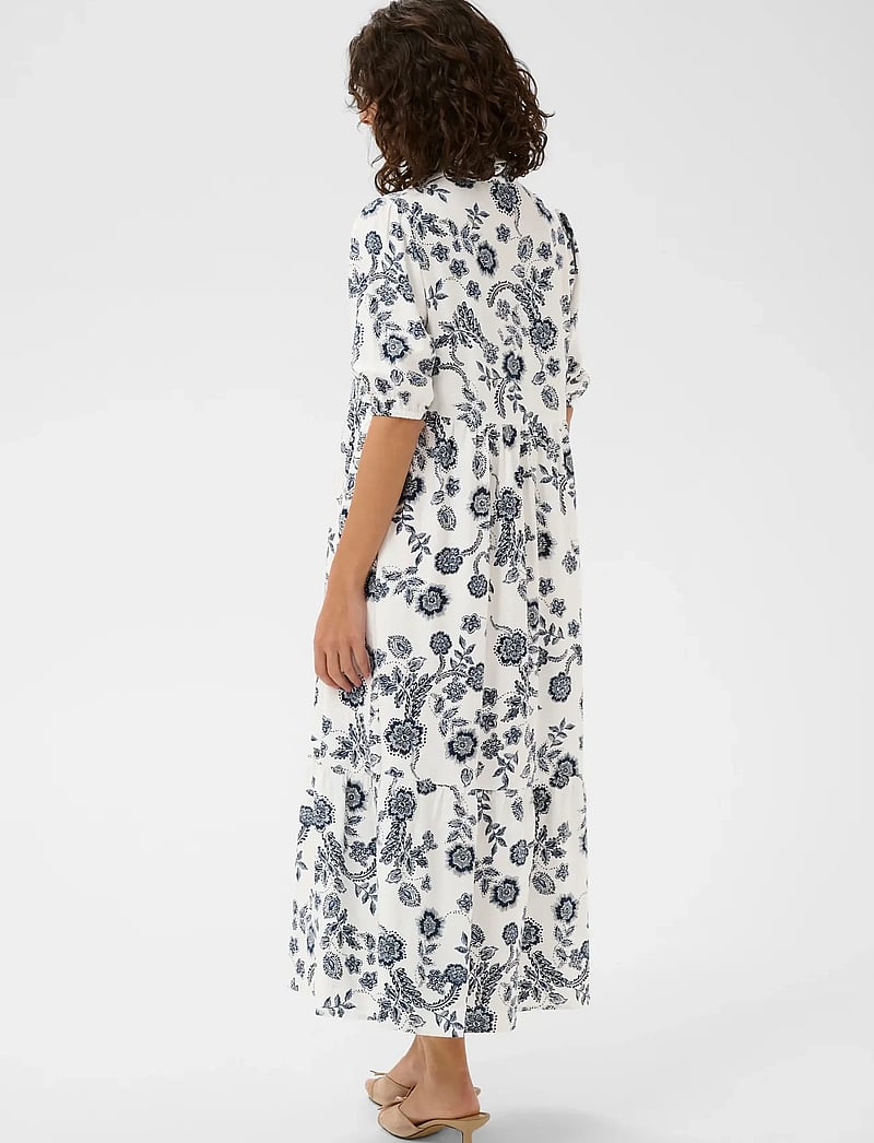 Kaffe - KAamina Long Dress - summer dresses - chalk midnight flower - 3