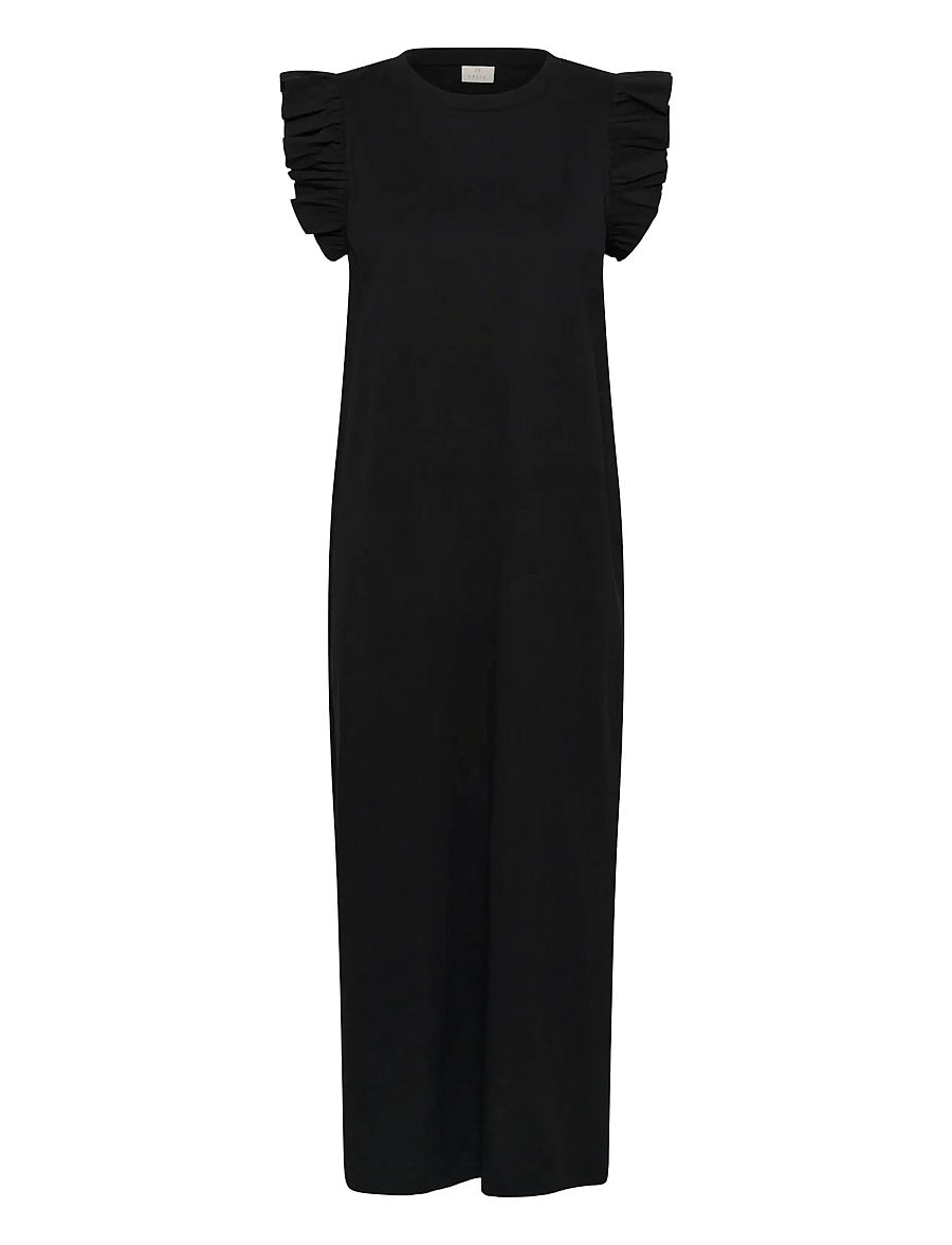 Kaffe - KAcelina Flounce Dress - sommarklänningar - black deep - 1