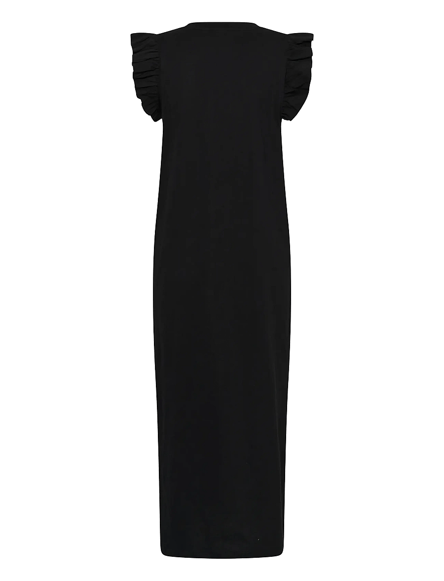 Kaffe - KAcelina Flounce Dress - sommarklänningar - black deep - 2