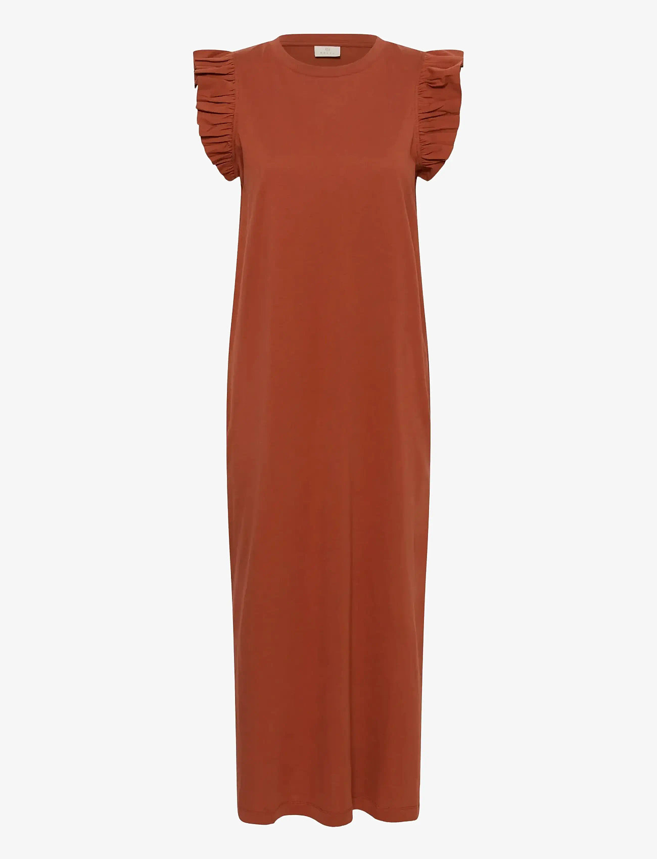 Kaffe - KAcelina Flounce Dress - sommerkjoler - henna - 1