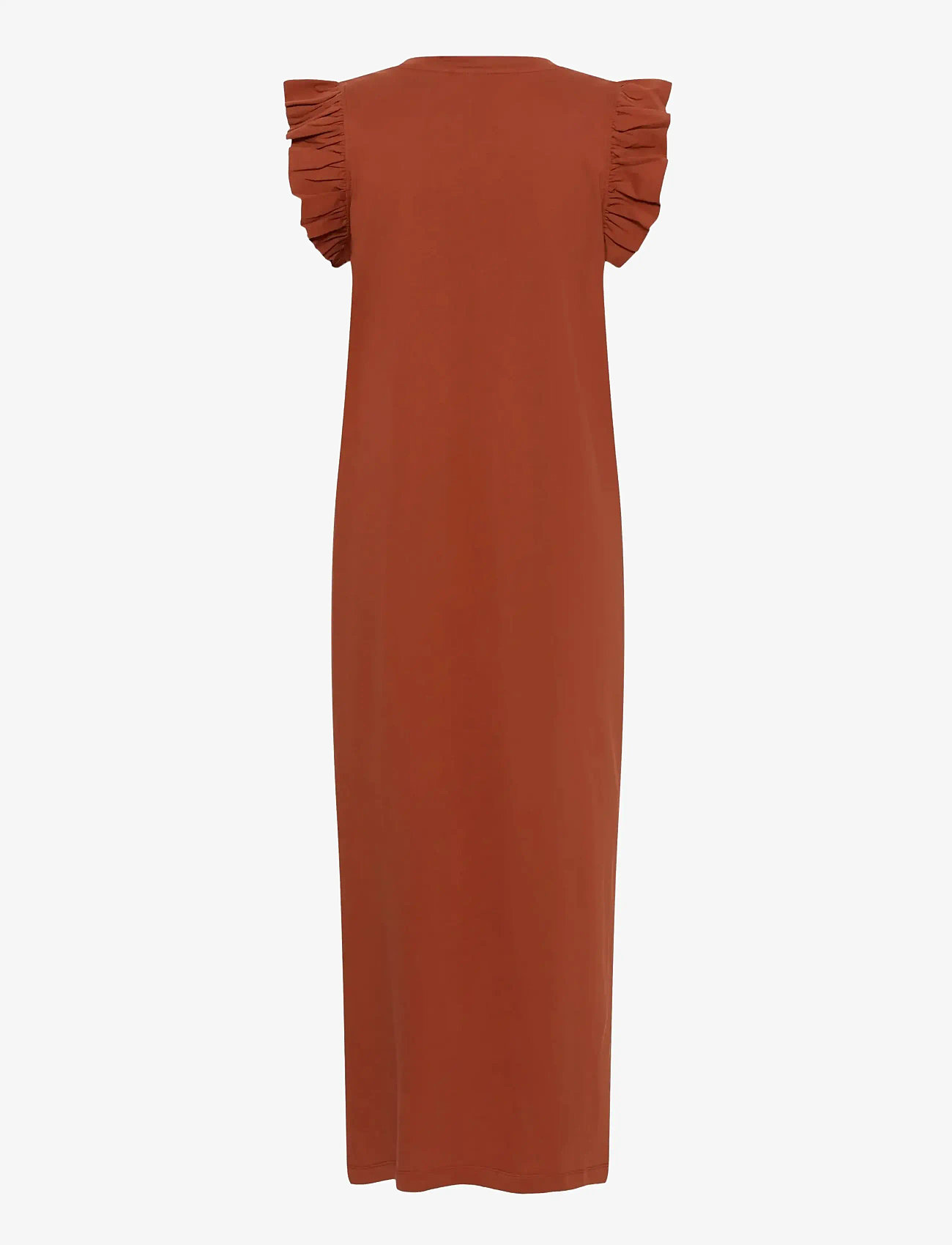 Kaffe - KAcelina Flounce Dress - sommerkjoler - henna - 2