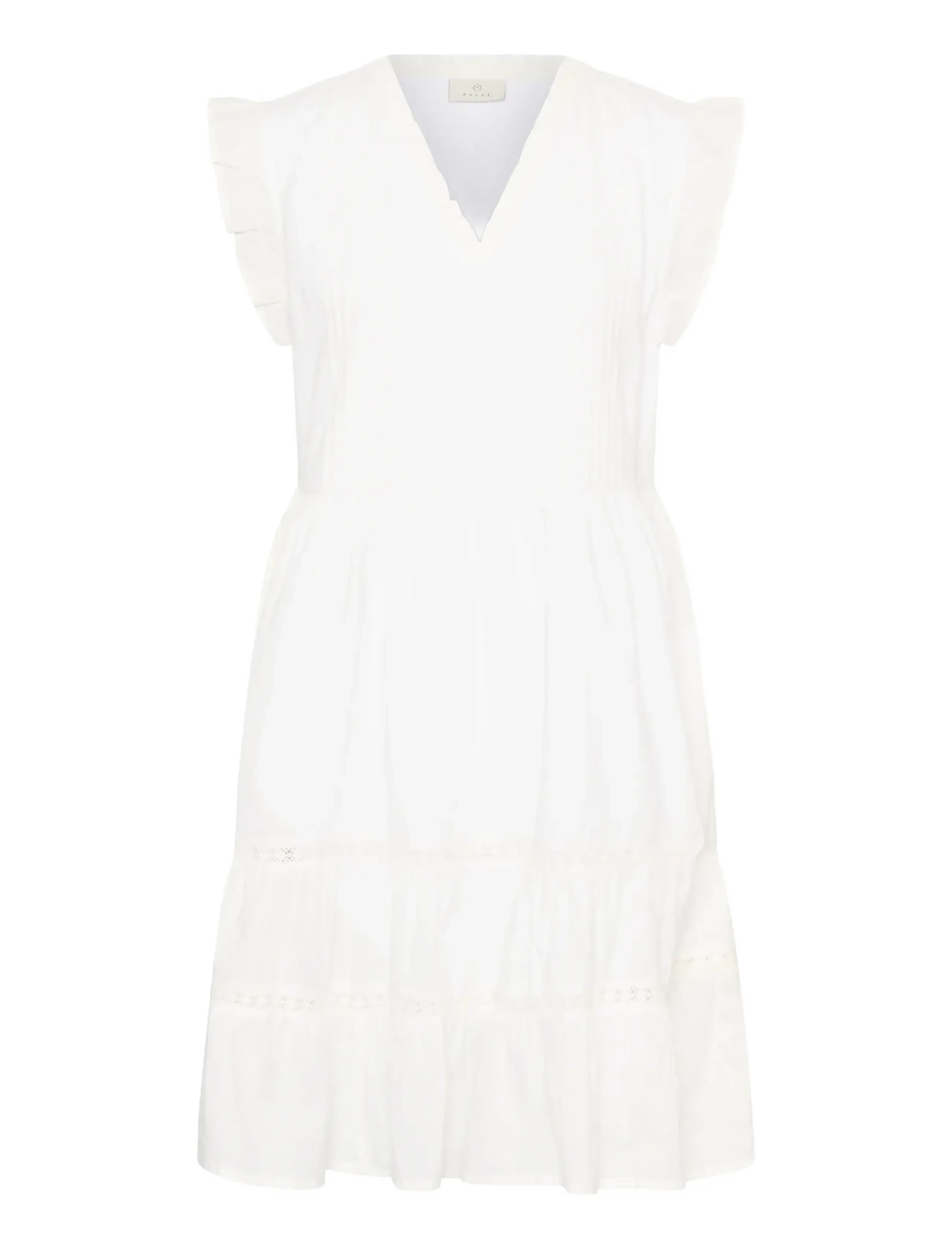 KAFFE Kavalerie Kleid Weiß - 42 - Damen