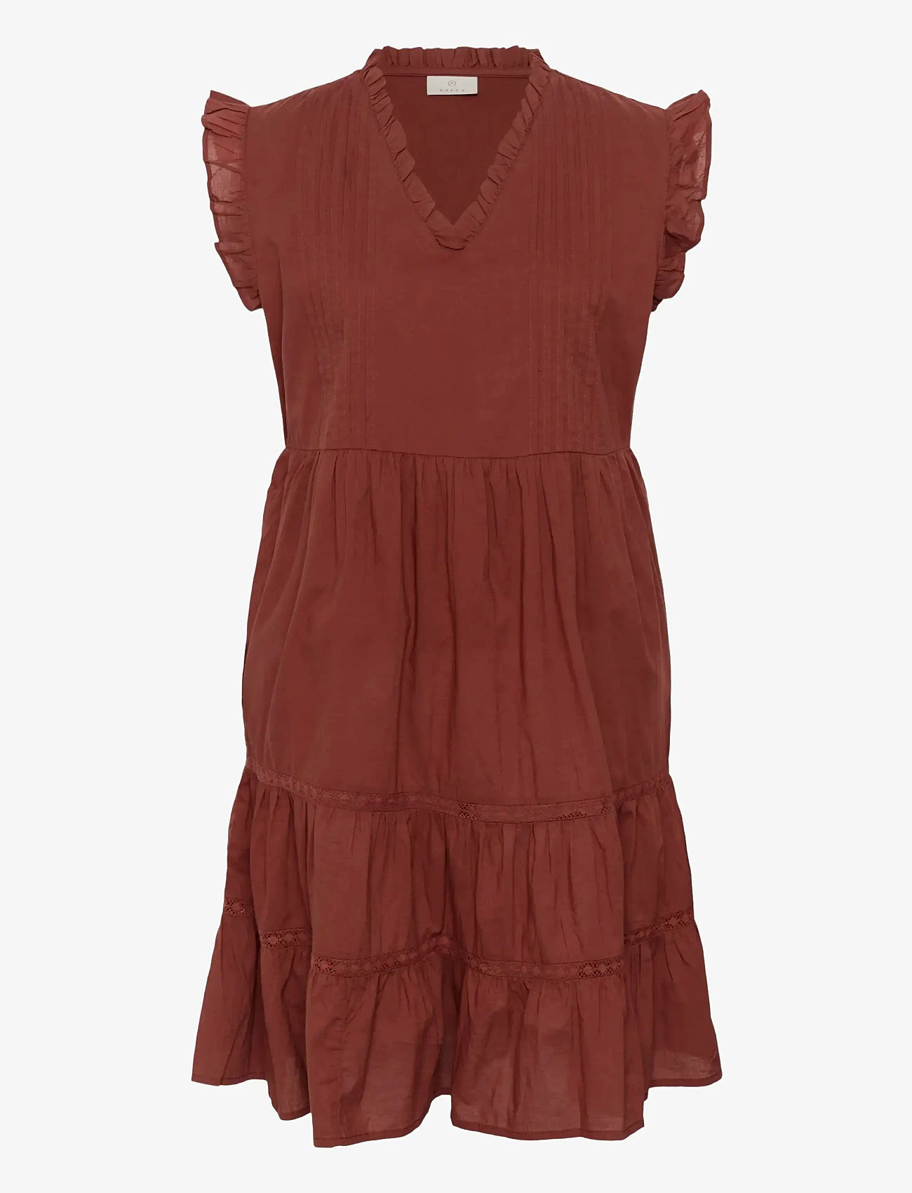 Kaffe - KAvalerie Dress - konfirmationstøj - henna - 1