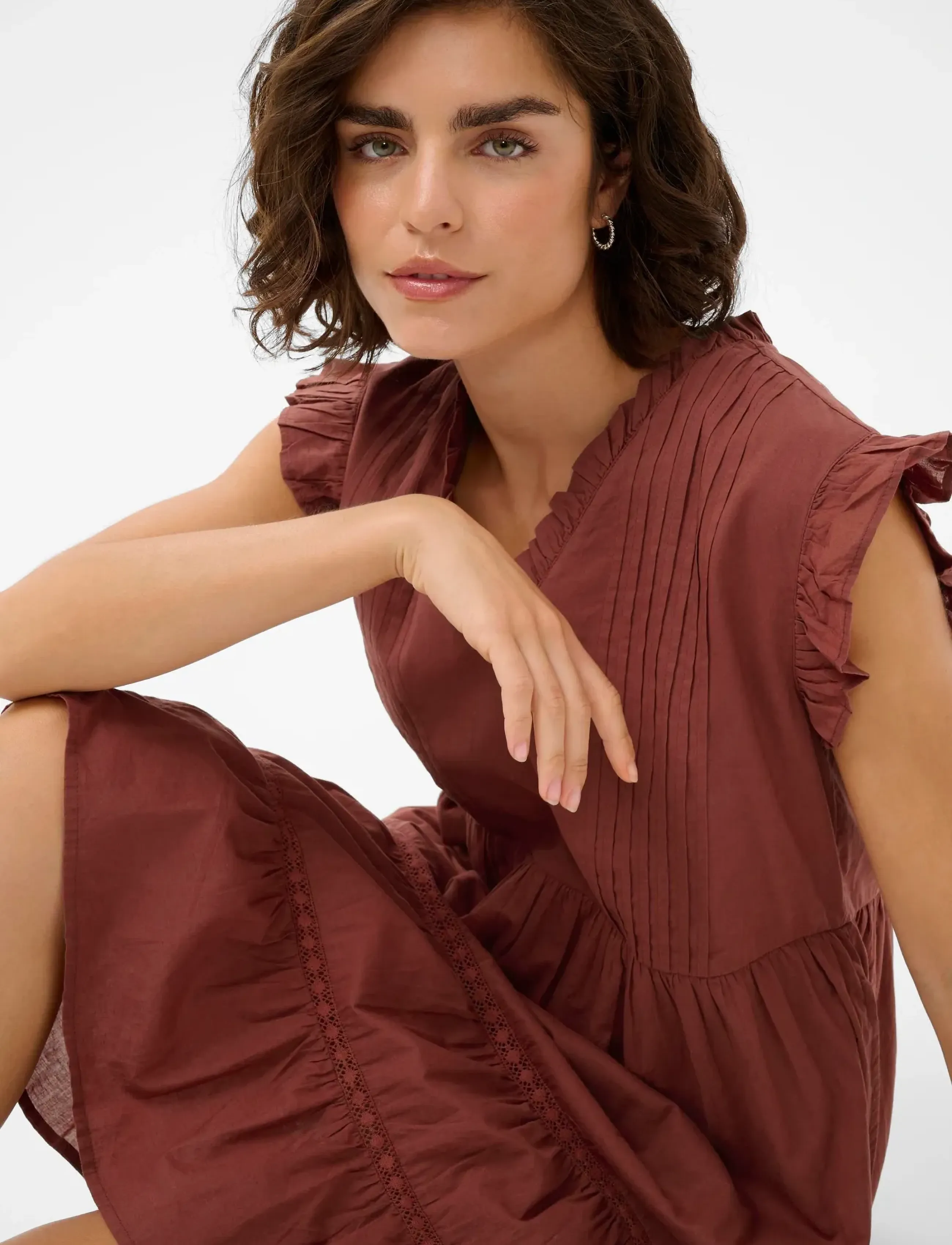 Kaffe - KAvalerie Dress - konfirmation - henna - 5