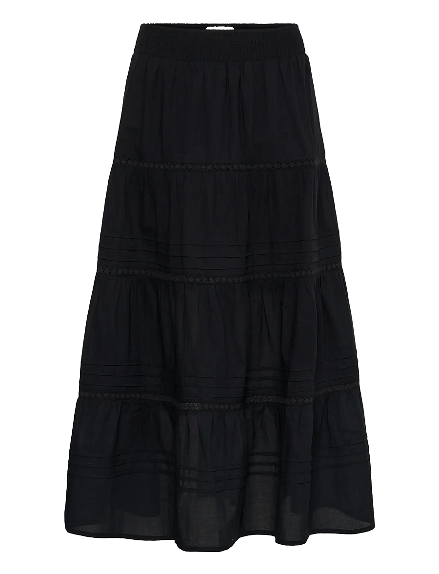 Kaffe - KAvalerie Skirt - maxi skirts - black deep - 1
