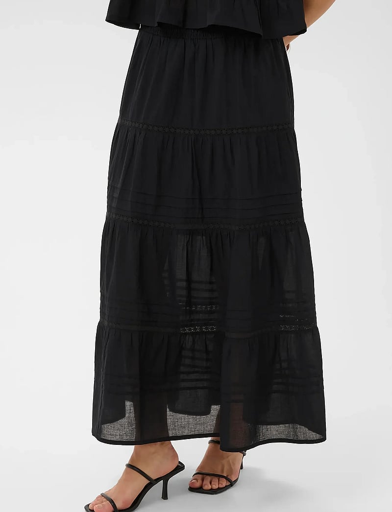 Kaffe - KAvalerie Skirt - maxi nederdele - black deep - 0