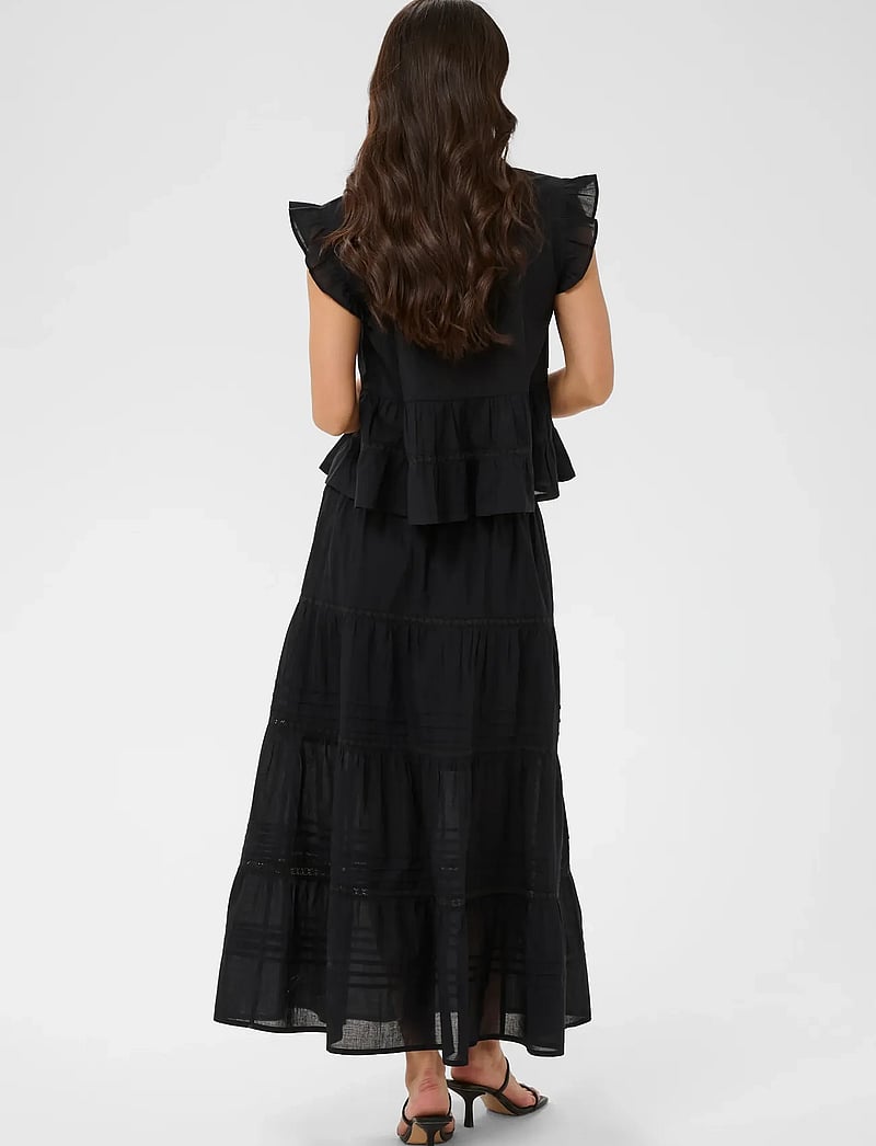 Kaffe - KAvalerie Skirt - maxi nederdele - black deep - 4