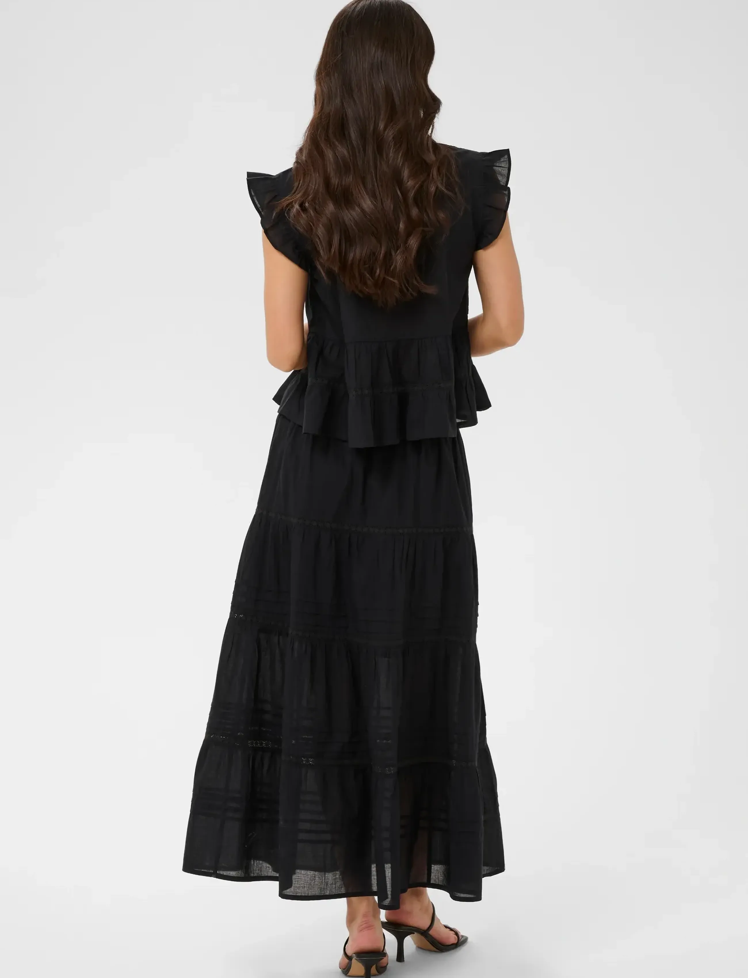 Kaffe - KAvalerie Skirt - maxi skirts - black deep - 4